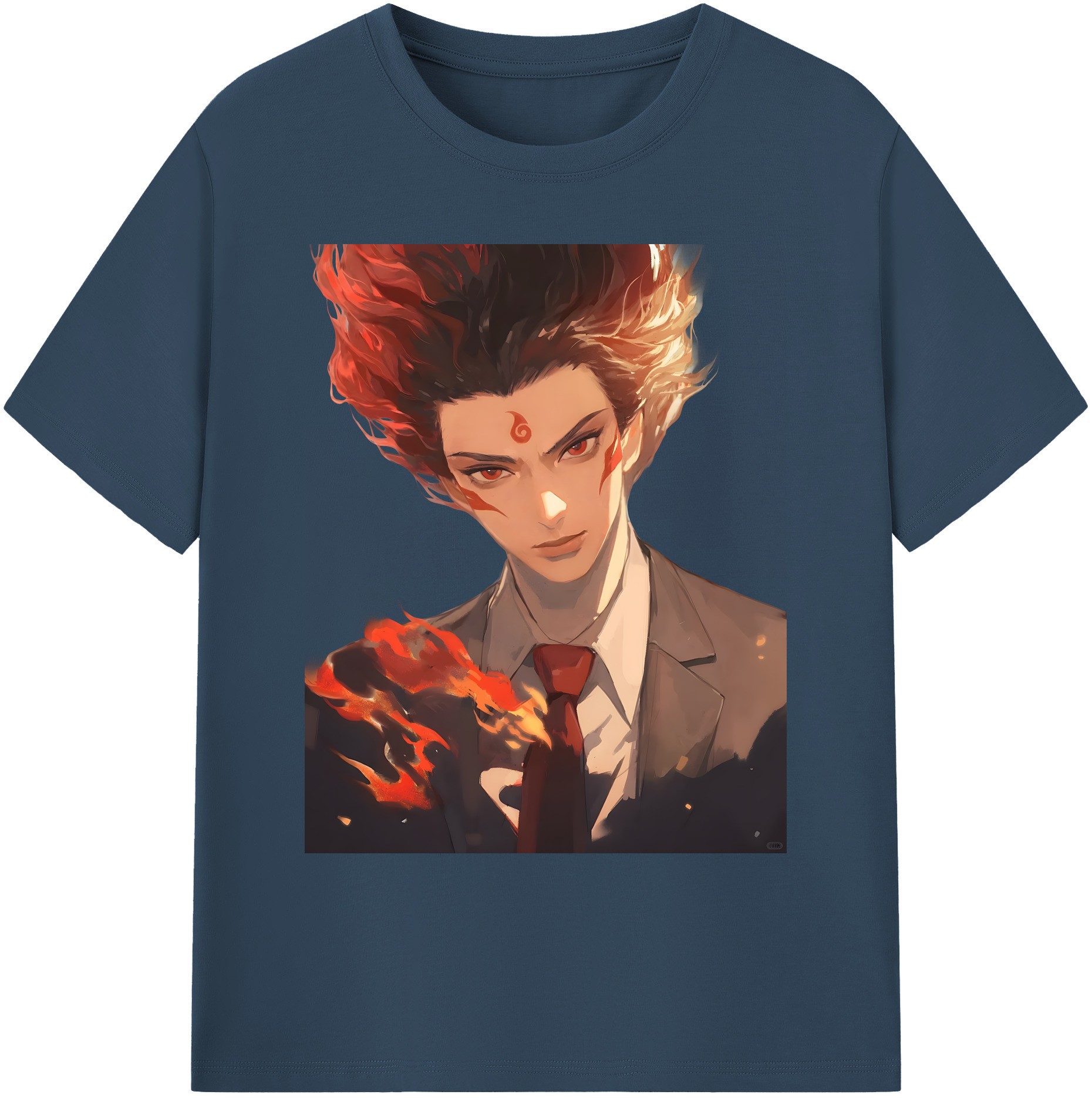 （画像用） Ne Zha 2 ナタ 魔童の大暴れ 綿100％ メンズ半袖Tシャツ｜肌触りやわらか＆通気性
