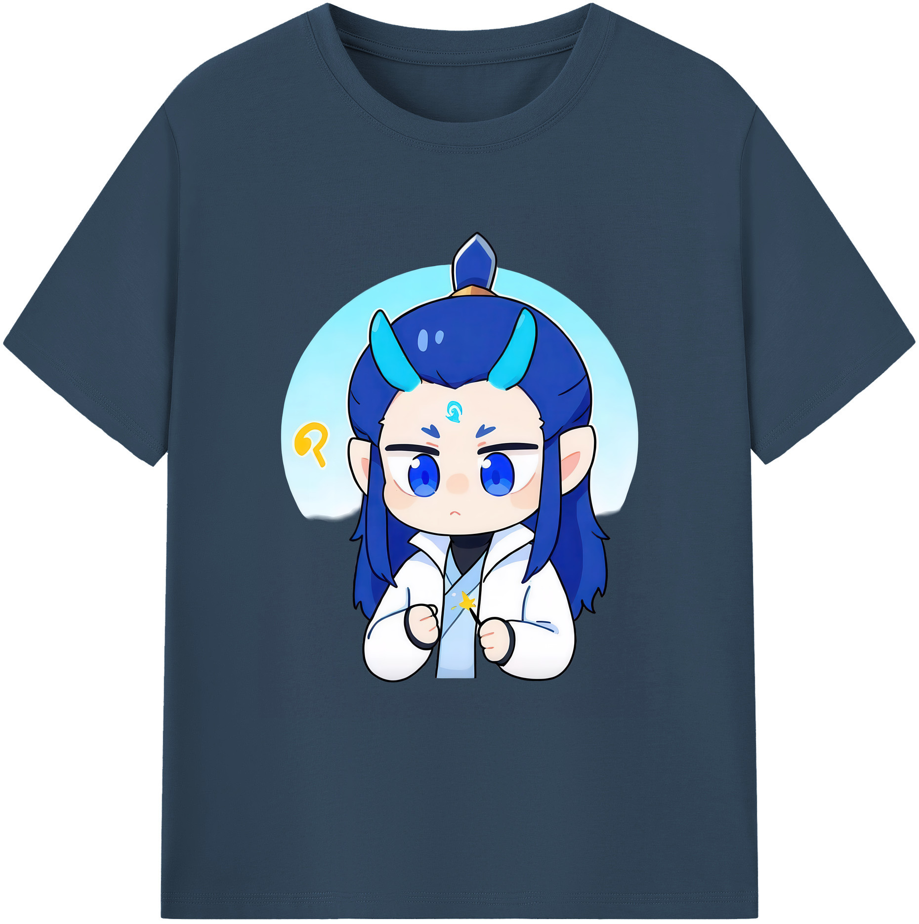 （画像用） Ne Zha 2 ナタ 魔童の大暴れ 綿100％ メンズ半袖Tシャツ｜肌触りやわらか＆通気性