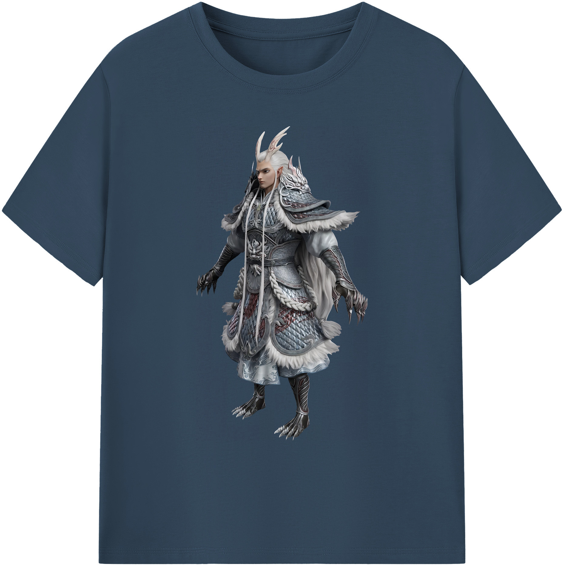 （画像用） Ne Zha 2 ナタ 魔童の大暴れ 綿100％ メンズ半袖Tシャツ｜肌触りやわらか＆通気性