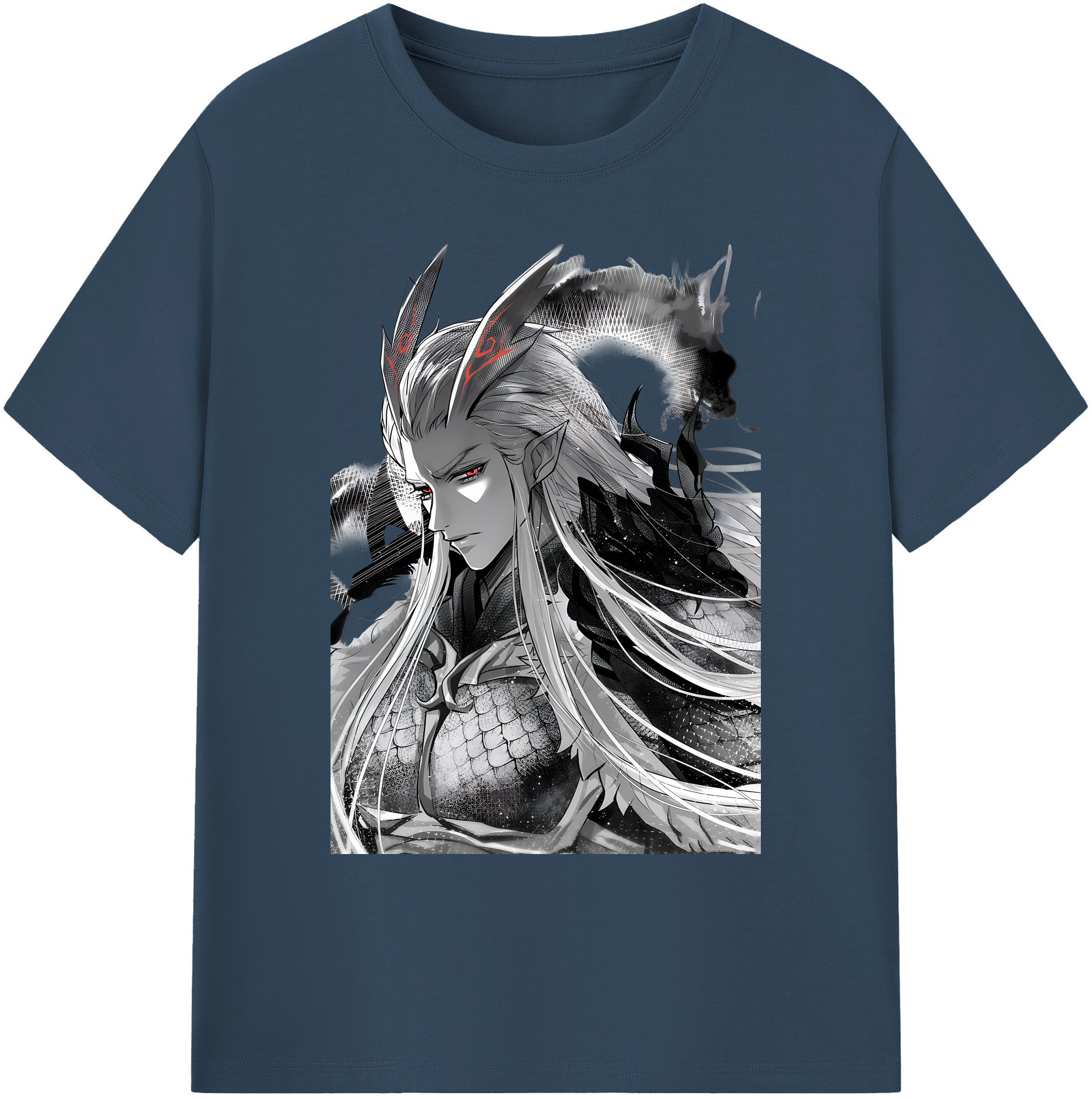 （画像用） Ne Zha 2 ナタ 魔童の大暴れ 綿100％ メンズ半袖Tシャツ｜肌触りやわらか＆通気性