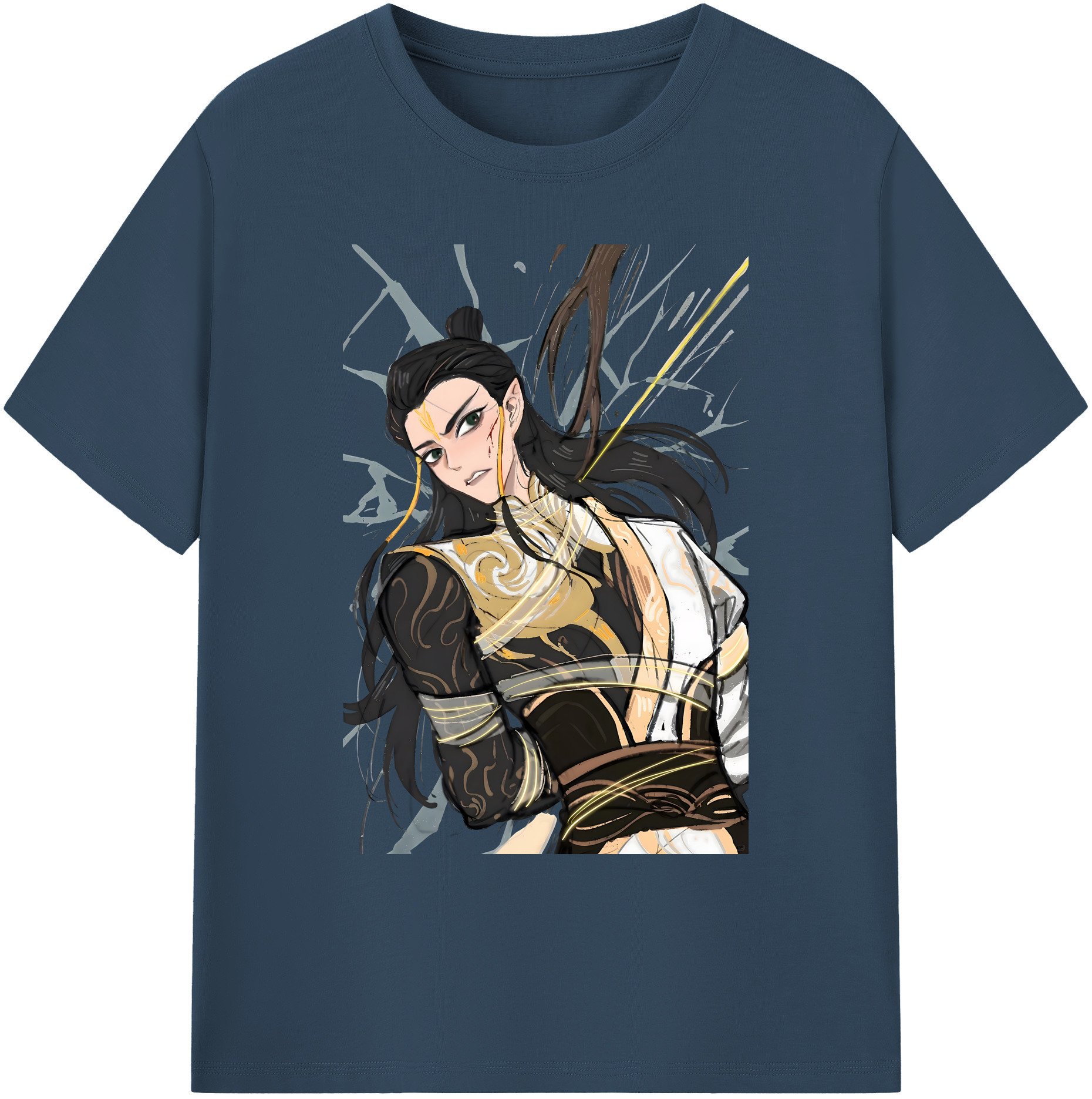（画像用） Ne Zha 2 ナタ 魔童の大暴れ 綿100％ メンズ半袖Tシャツ｜肌触りやわらか＆通気性