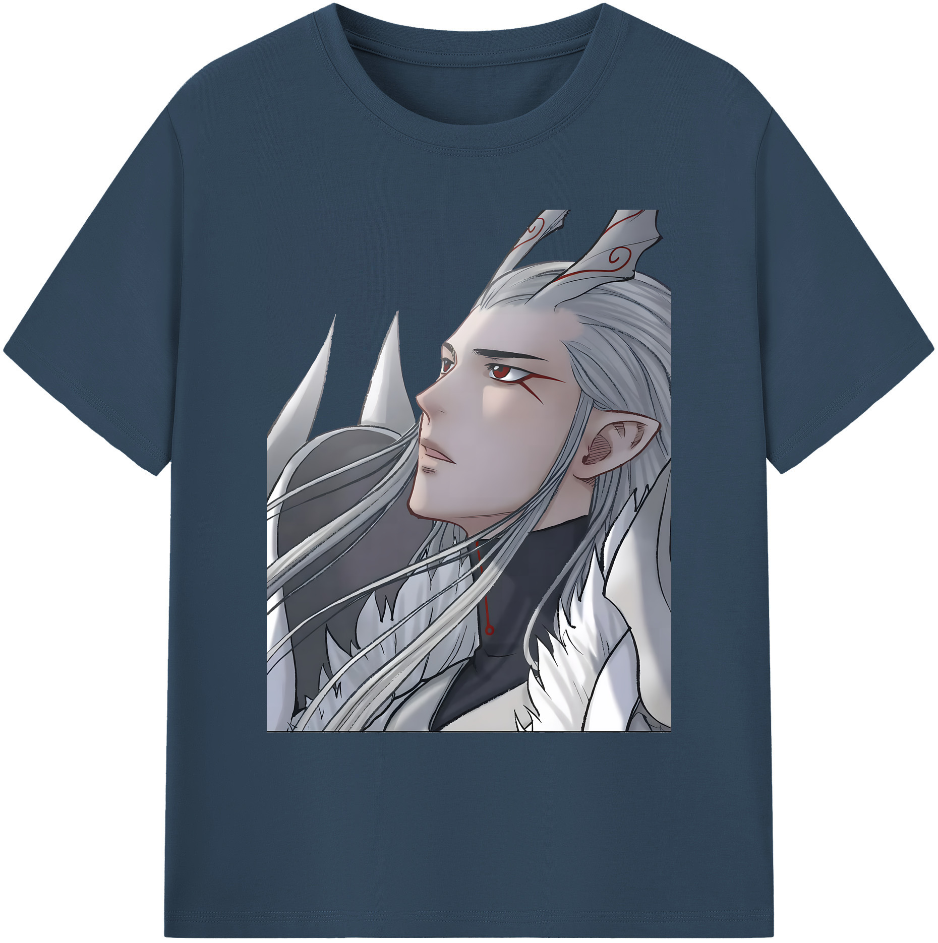（画像用） Ne Zha 2 ナタ 魔童の大暴れ 綿100％ メンズ半袖Tシャツ｜肌触りやわらか＆通気性