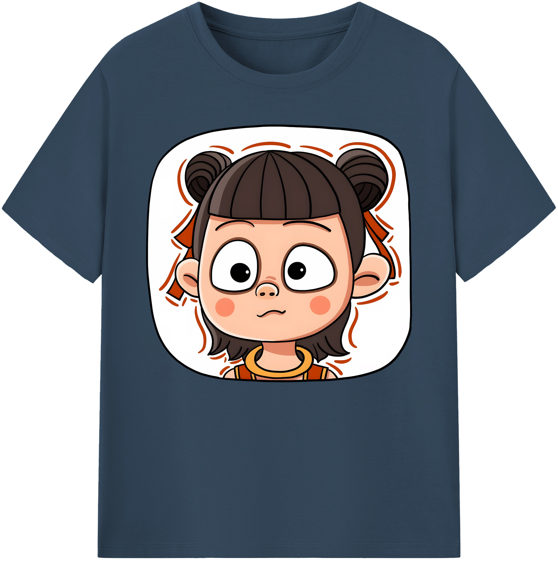 （画像用） Ne Zha 2 ナタ 魔童の大暴れ 綿100％ メンズ半袖Tシャツ｜肌触りやわらか＆通気性
