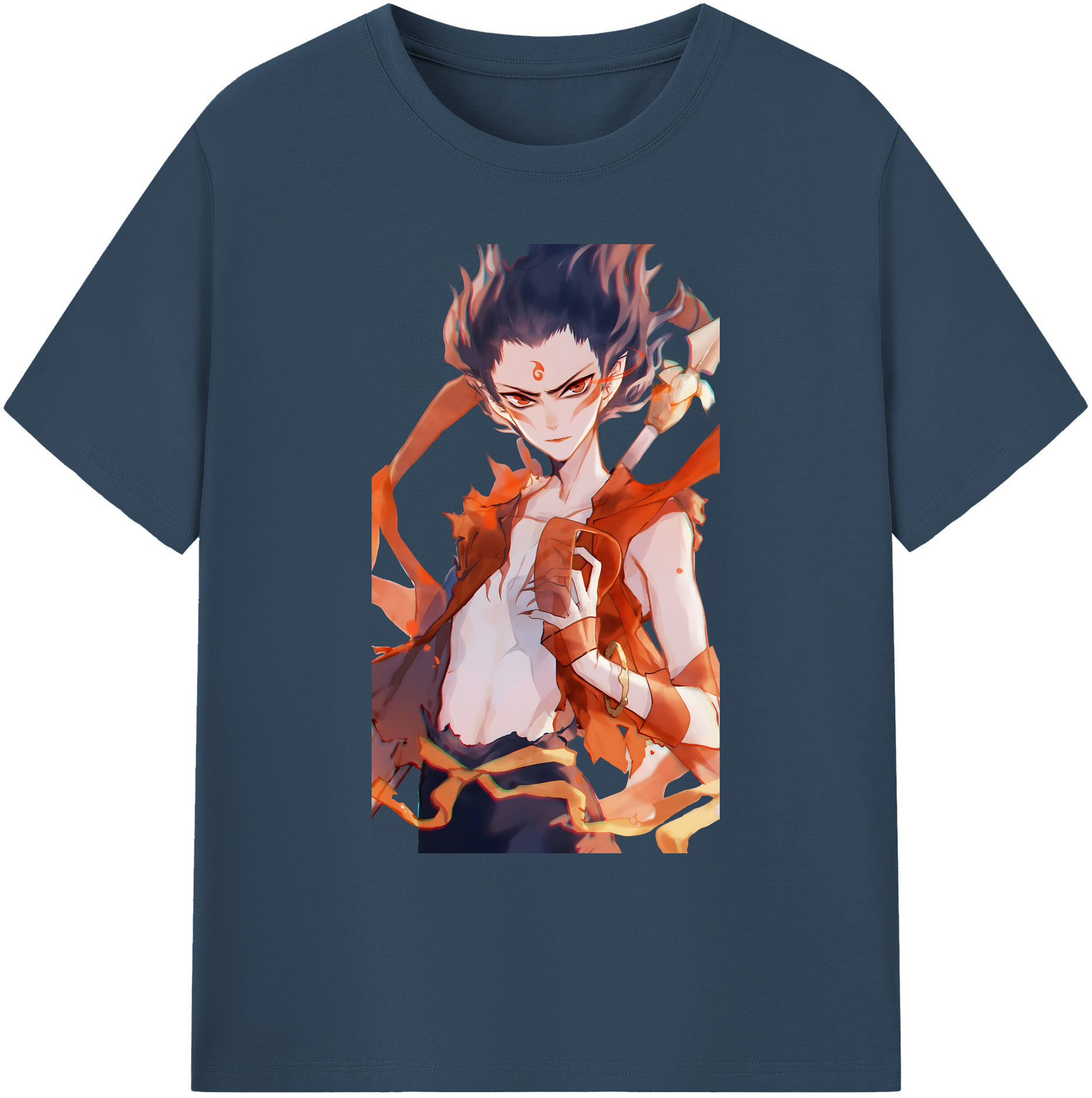 （画像用） Ne Zha 2 ナタ 魔童の大暴れ 綿100％ メンズ半袖Tシャツ｜肌触りやわらか＆通気性