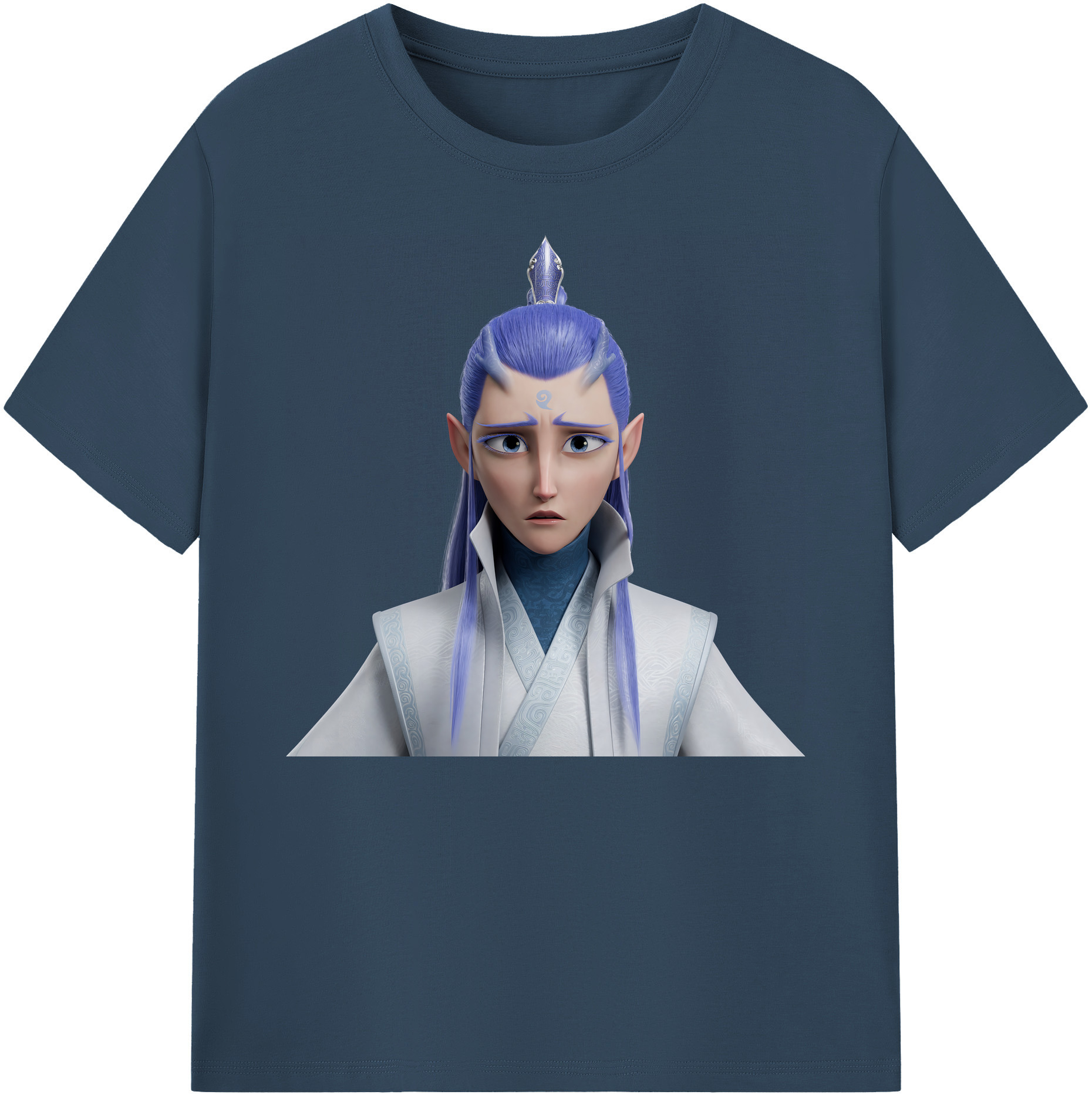 （画像用） Ne Zha 2 ナタ 魔童の大暴れ 綿100％ メンズ半袖Tシャツ｜肌触りやわらか＆通気性