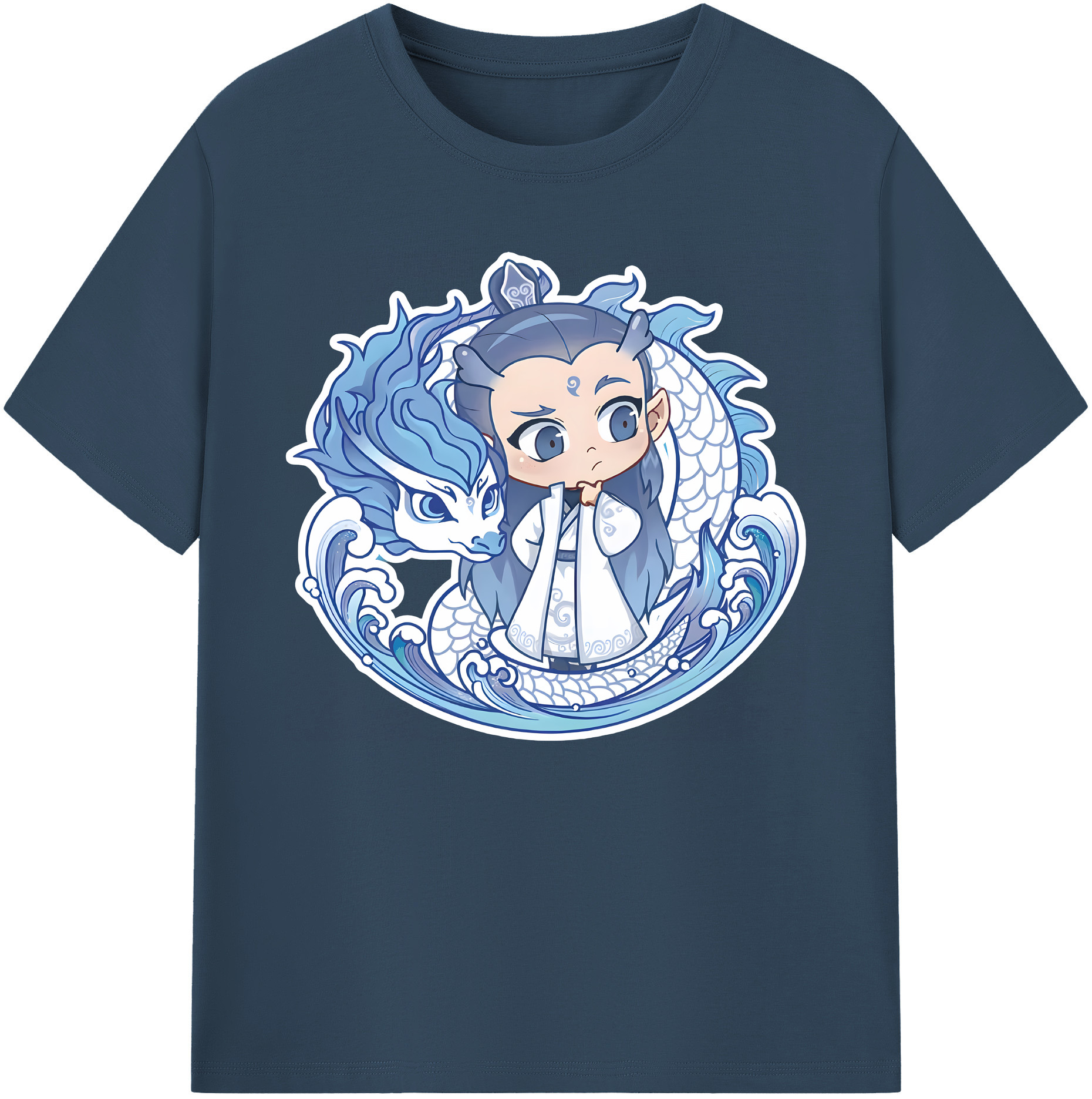 （画像用） Ne Zha 2 ナタ 魔童の大暴れ 綿100％ メンズ半袖Tシャツ｜肌触りやわらか＆通気性