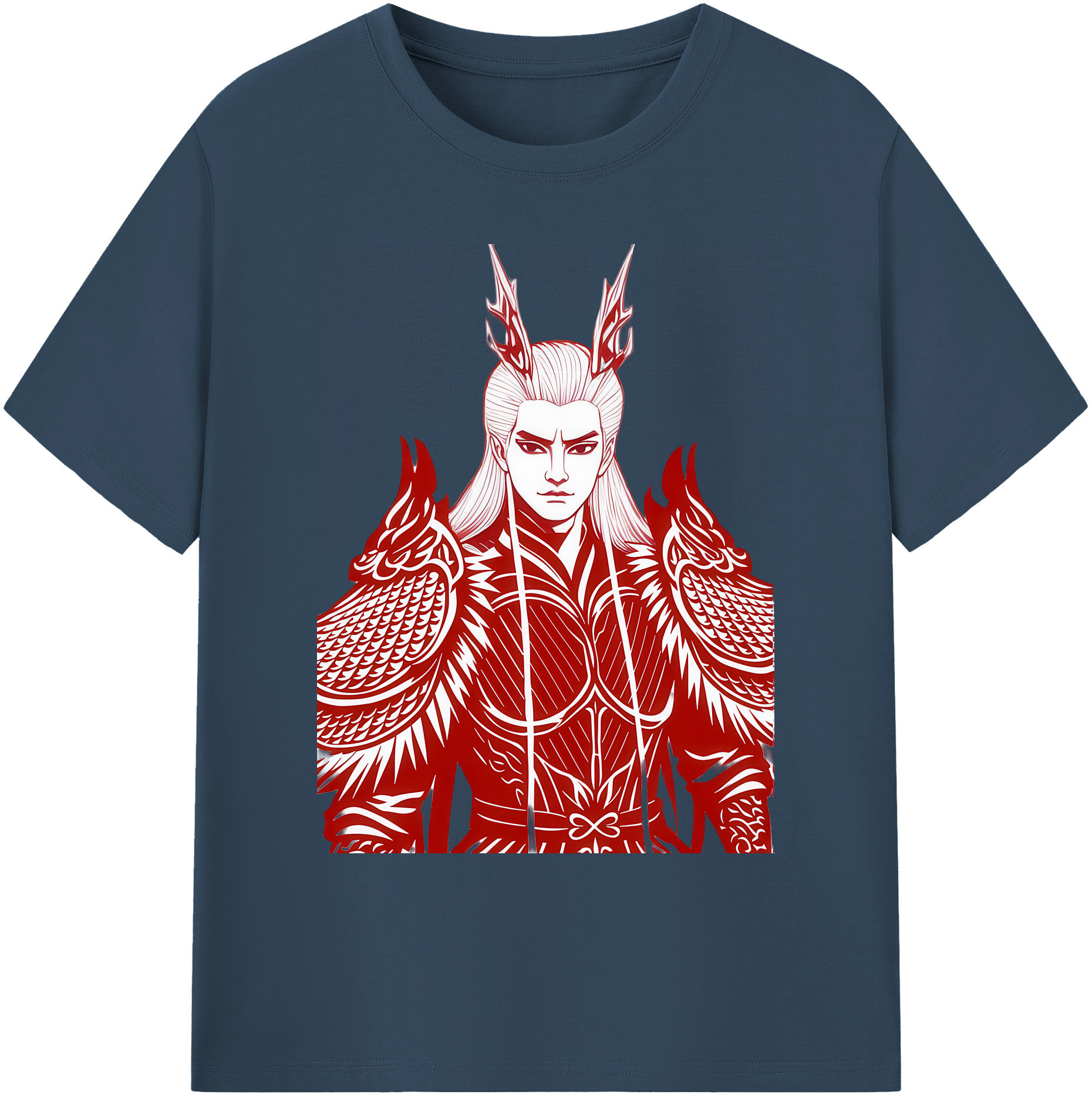 （画像用） Ne Zha 2 ナタ 魔童の大暴れ 綿100％ メンズ半袖Tシャツ｜肌触りやわらか＆通気性