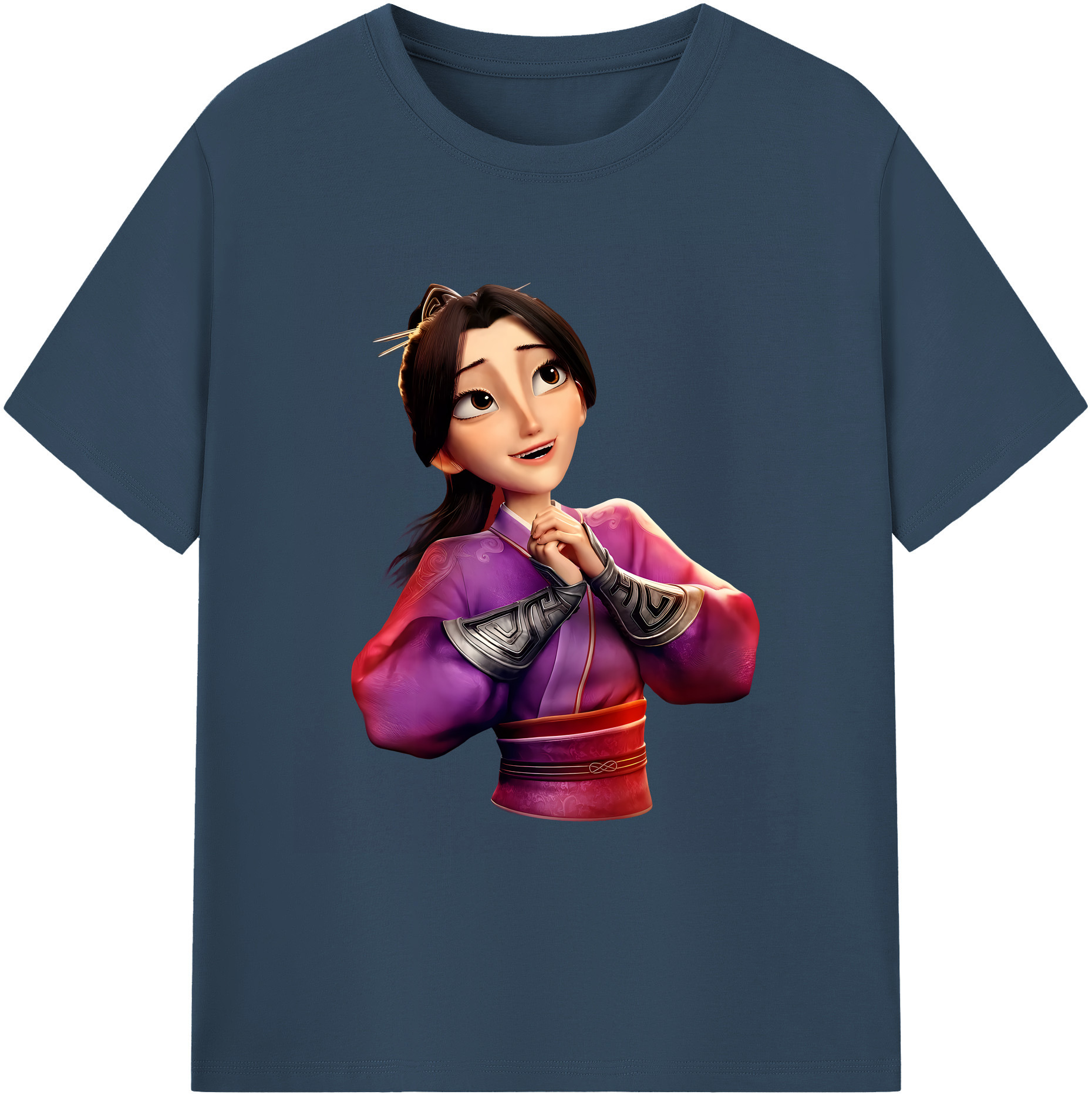 （画像用） Ne Zha 2 ナタ 魔童の大暴れ 綿100％ メンズ半袖Tシャツ｜肌触りやわらか＆通気性