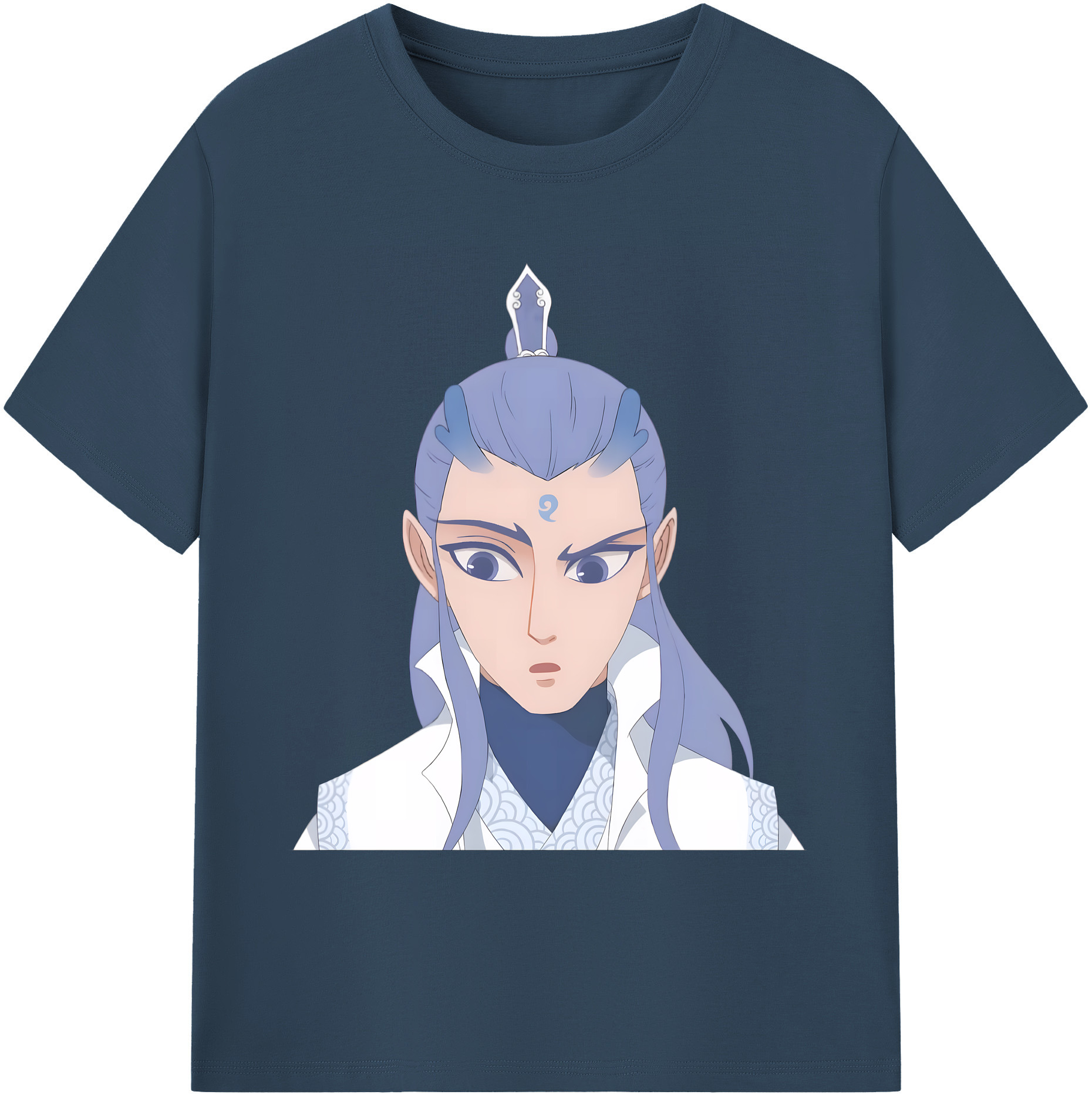 （画像用） Ne Zha 2 ナタ 魔童の大暴れ 綿100％ メンズ半袖Tシャツ｜肌触りやわらか＆通気性