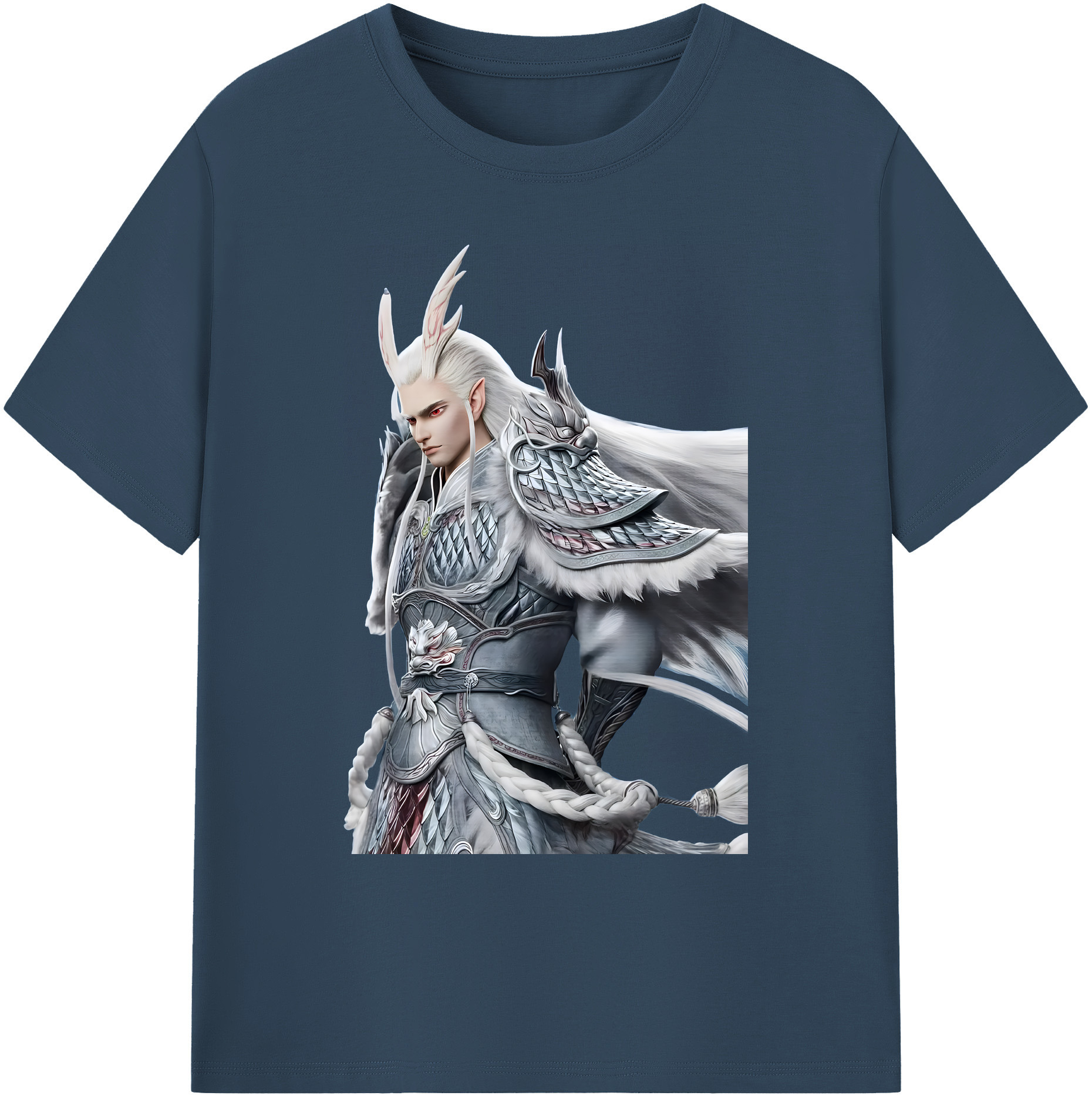 （画像用） Ne Zha 2 ナタ 魔童の大暴れ 綿100％ メンズ半袖Tシャツ｜肌触りやわらか＆通気性