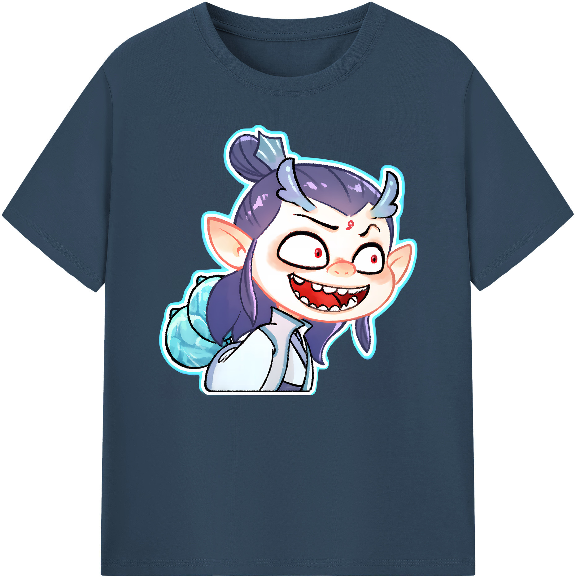 （画像用） Ne Zha 2 ナタ 魔童の大暴れ 綿100％ メンズ半袖Tシャツ｜肌触りやわらか＆通気性