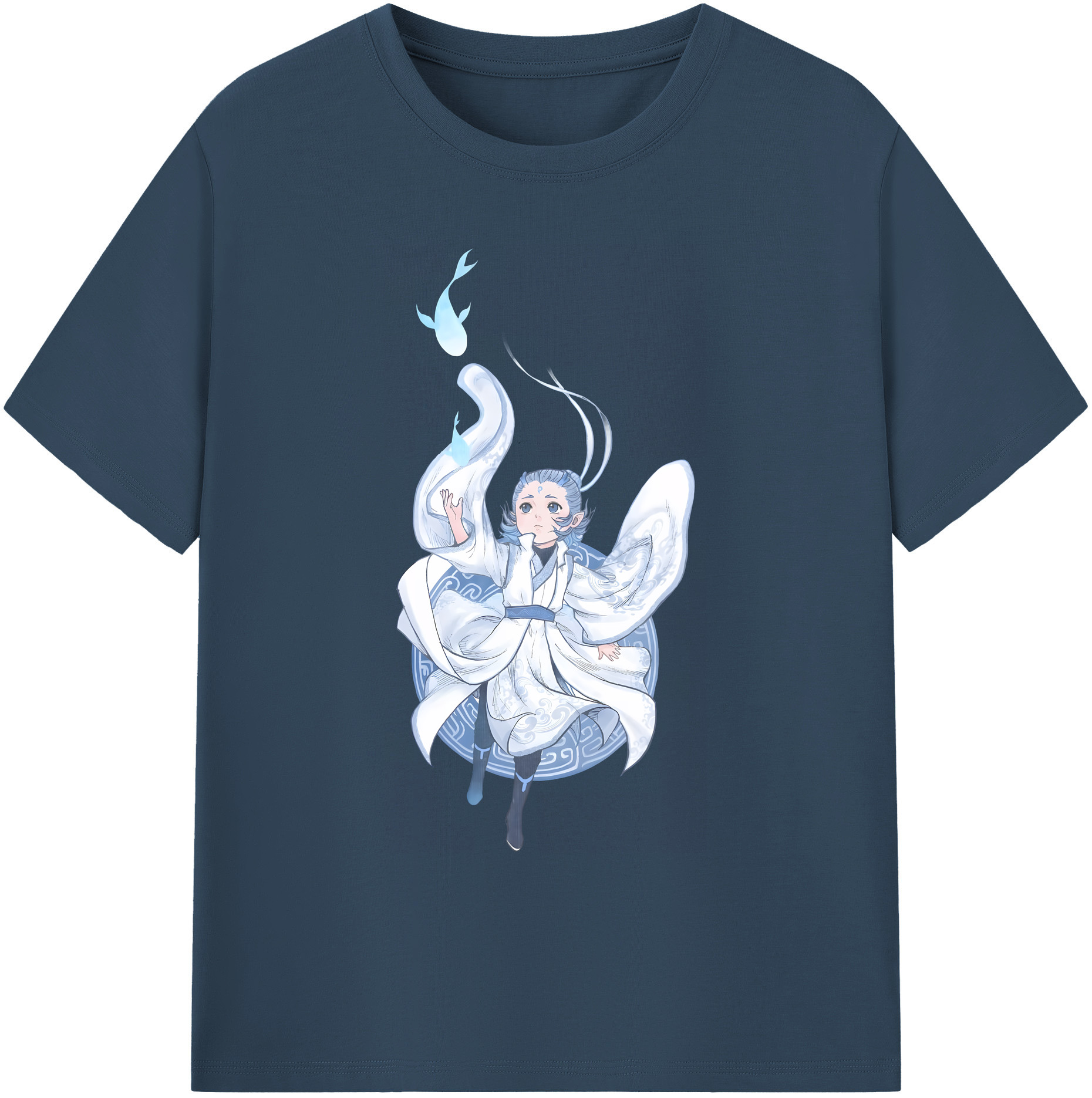 （画像用） Ne Zha 2 ナタ 魔童の大暴れ 綿100％ メンズ半袖Tシャツ｜肌触りやわらか＆通気性