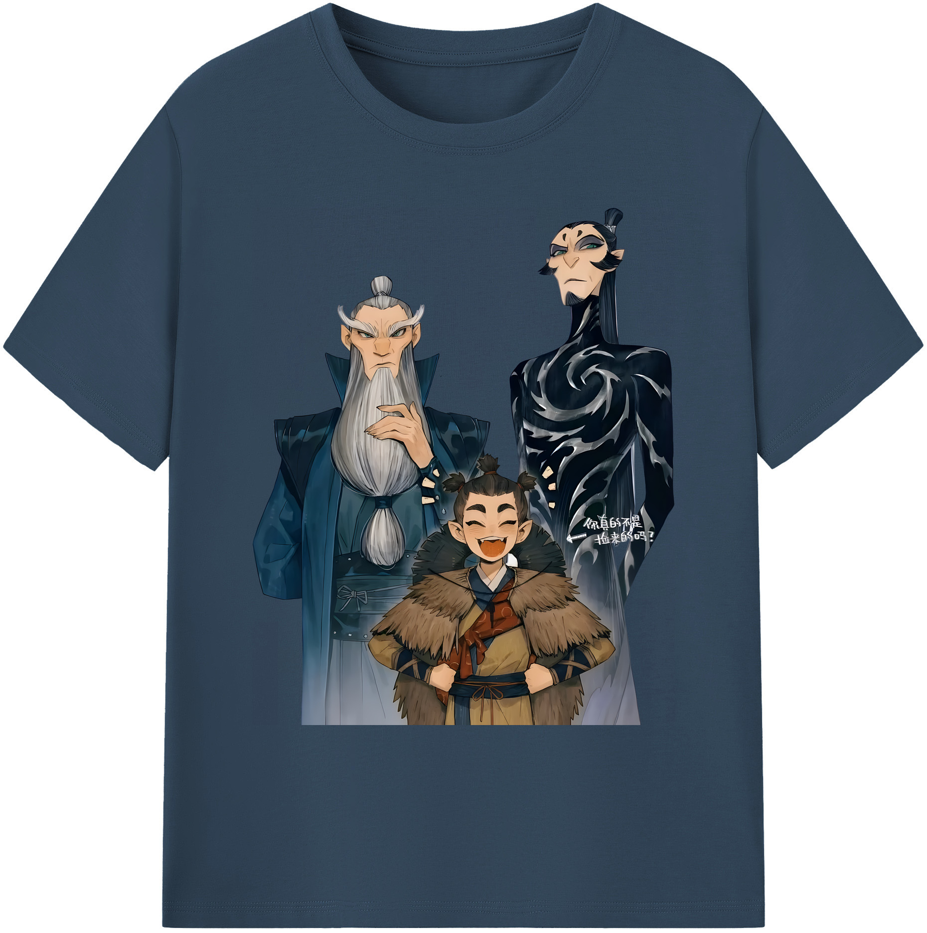 （画像用） Ne Zha 2 ナタ 魔童の大暴れ 綿100％ メンズ半袖Tシャツ｜肌触りやわらか＆通気性