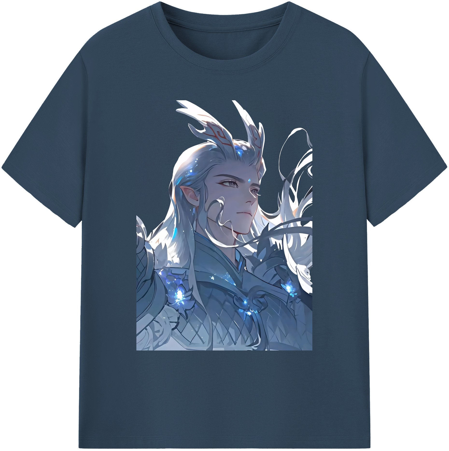 （画像用） Ne Zha 2 ナタ 魔童の大暴れ 綿100％ メンズ半袖Tシャツ｜肌触りやわらか＆通気性