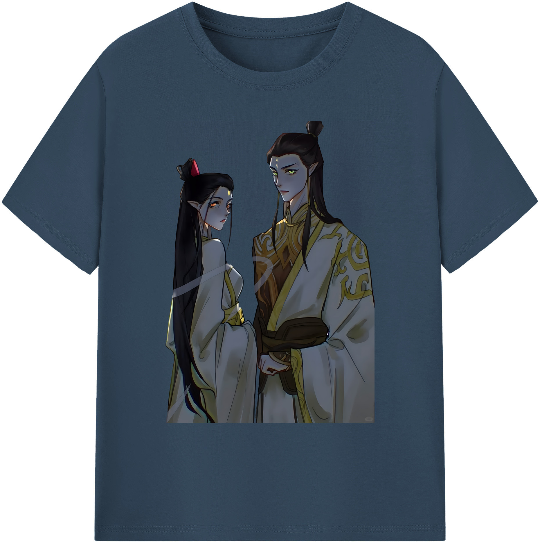 （画像用） Ne Zha 2 ナタ 魔童の大暴れ 綿100％ メンズ半袖Tシャツ｜肌触りやわらか＆通気性