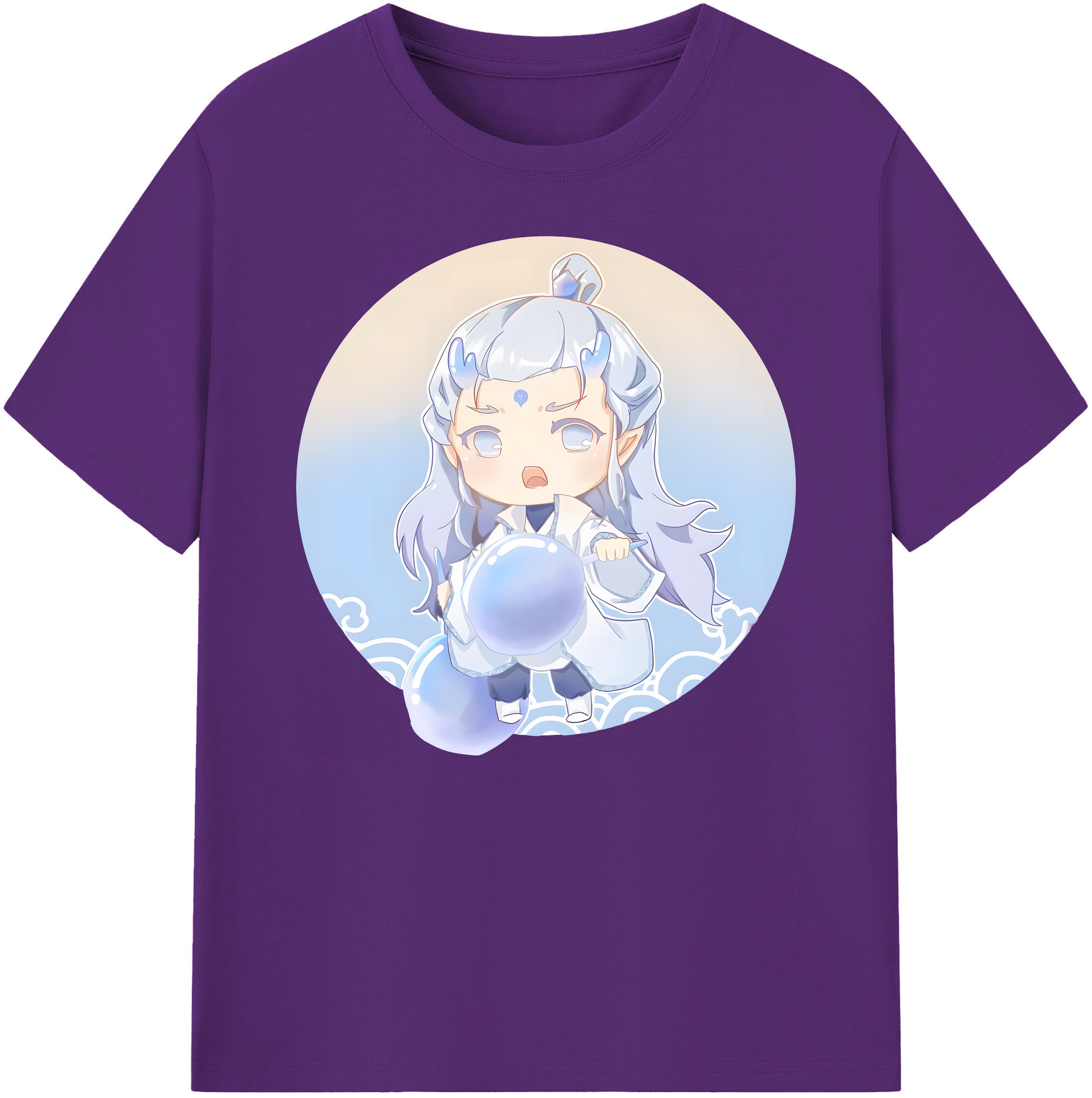 （画像用） Ne Zha 2 ナタ 魔童の大暴れ 綿100％ メンズ半袖Tシャツ｜肌触りやわらか＆通気性