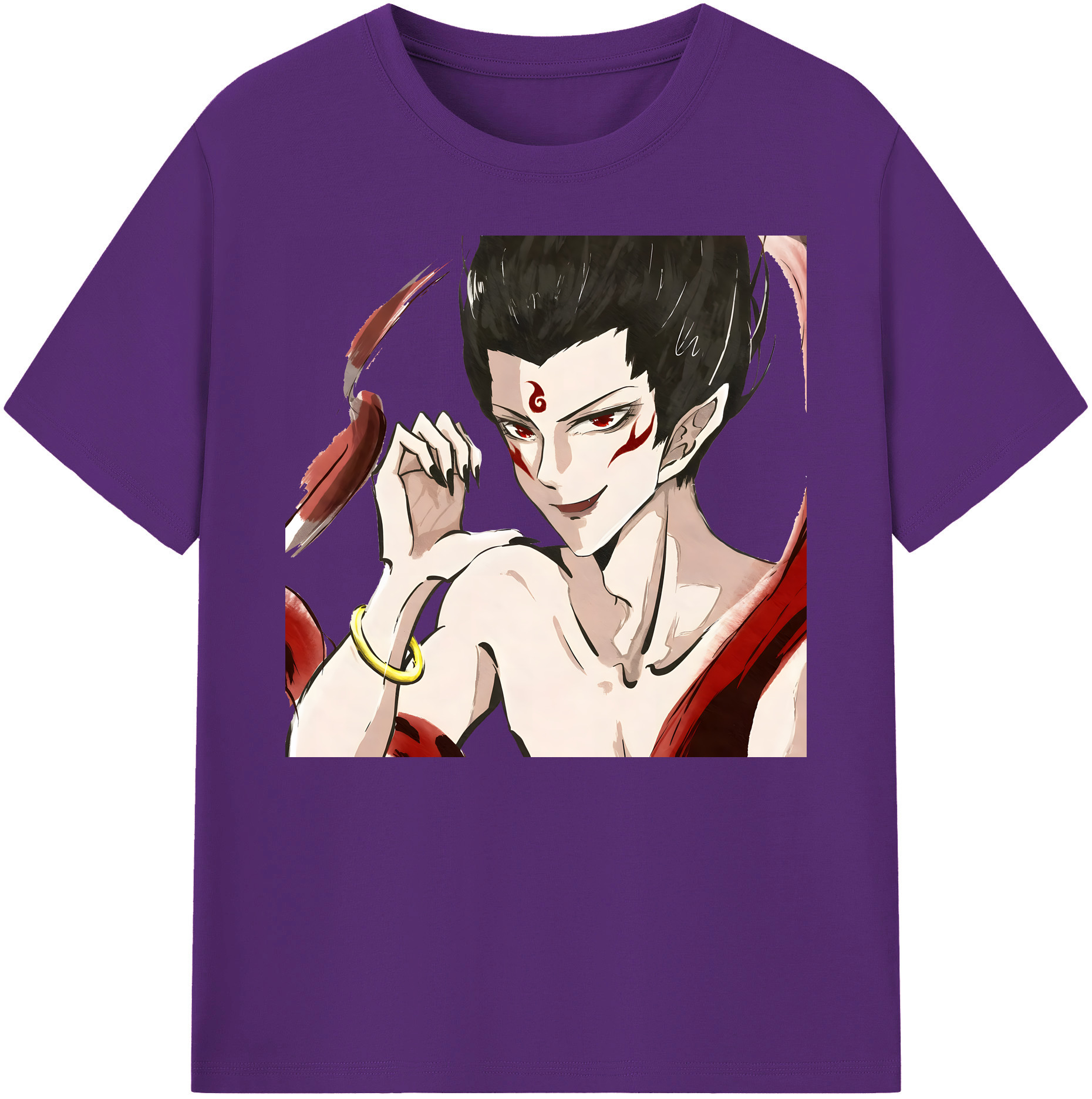 （画像用） Ne Zha 2 ナタ 魔童の大暴れ 綿100％ メンズ半袖Tシャツ｜肌触りやわらか＆通気性