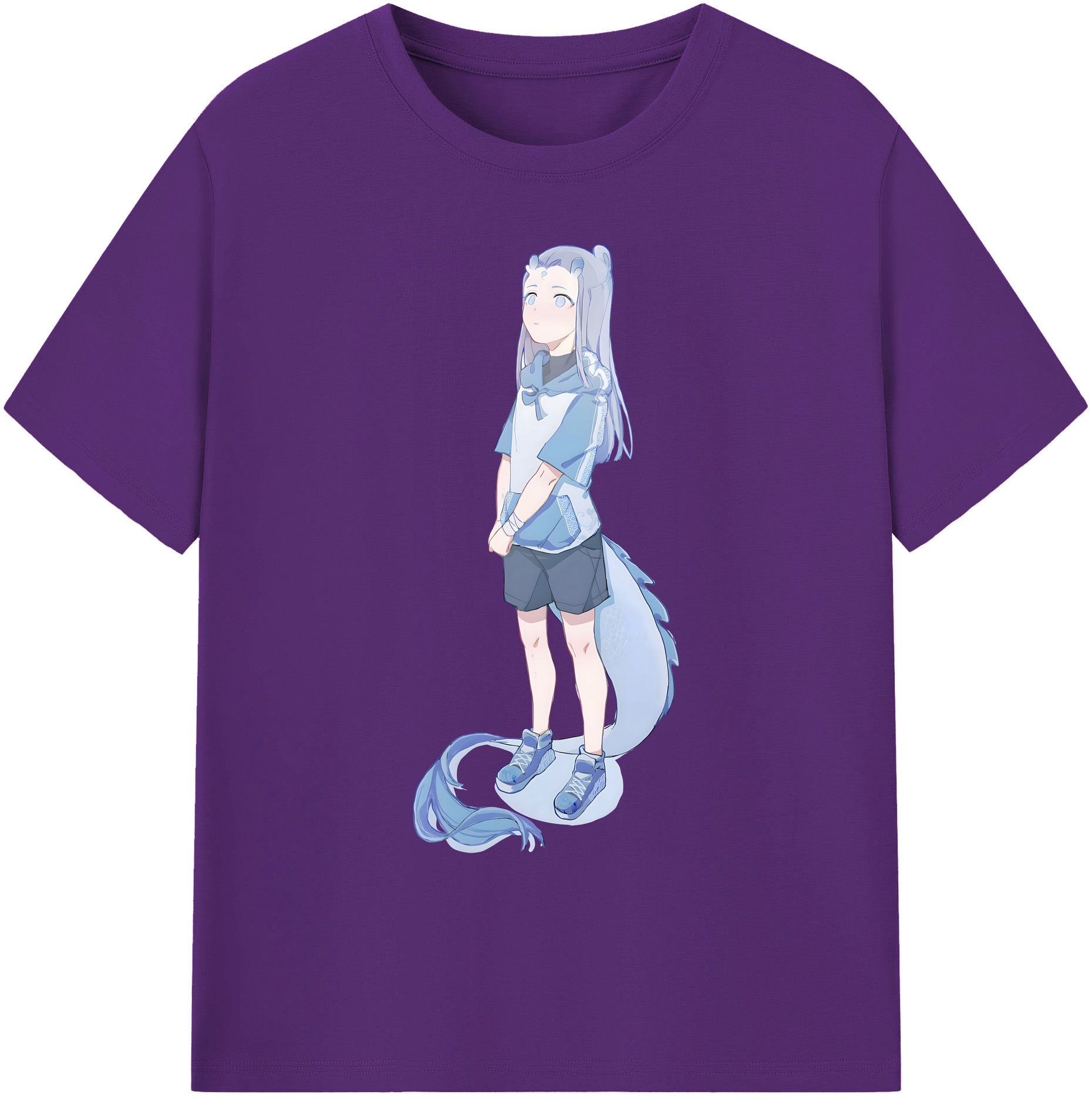 （画像用） Ne Zha 2 ナタ 魔童の大暴れ 綿100％ メンズ半袖Tシャツ｜肌触りやわらか＆通気性