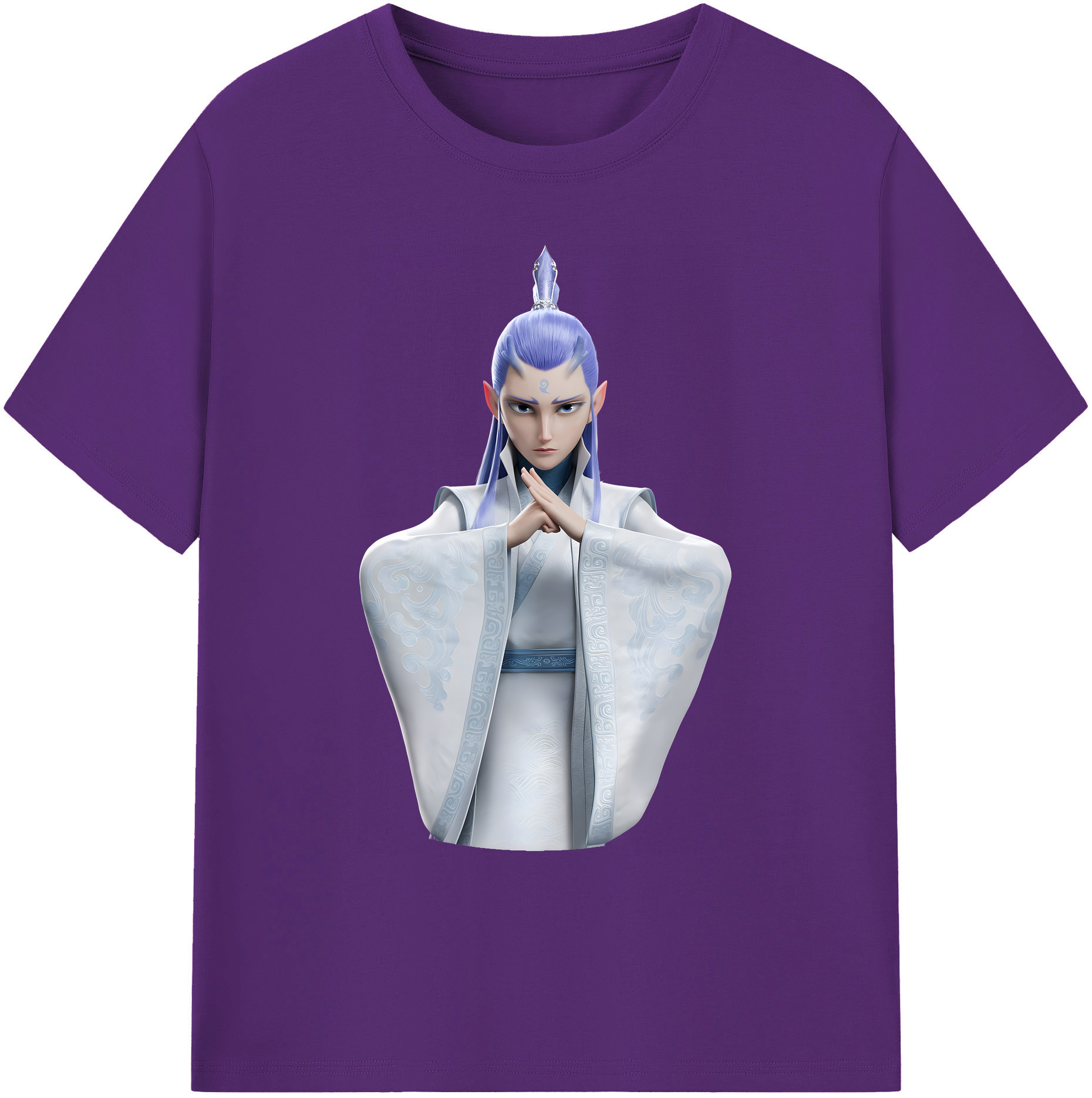 （画像用） Ne Zha 2 ナタ 魔童の大暴れ 綿100％ メンズ半袖Tシャツ｜肌触りやわらか＆通気性