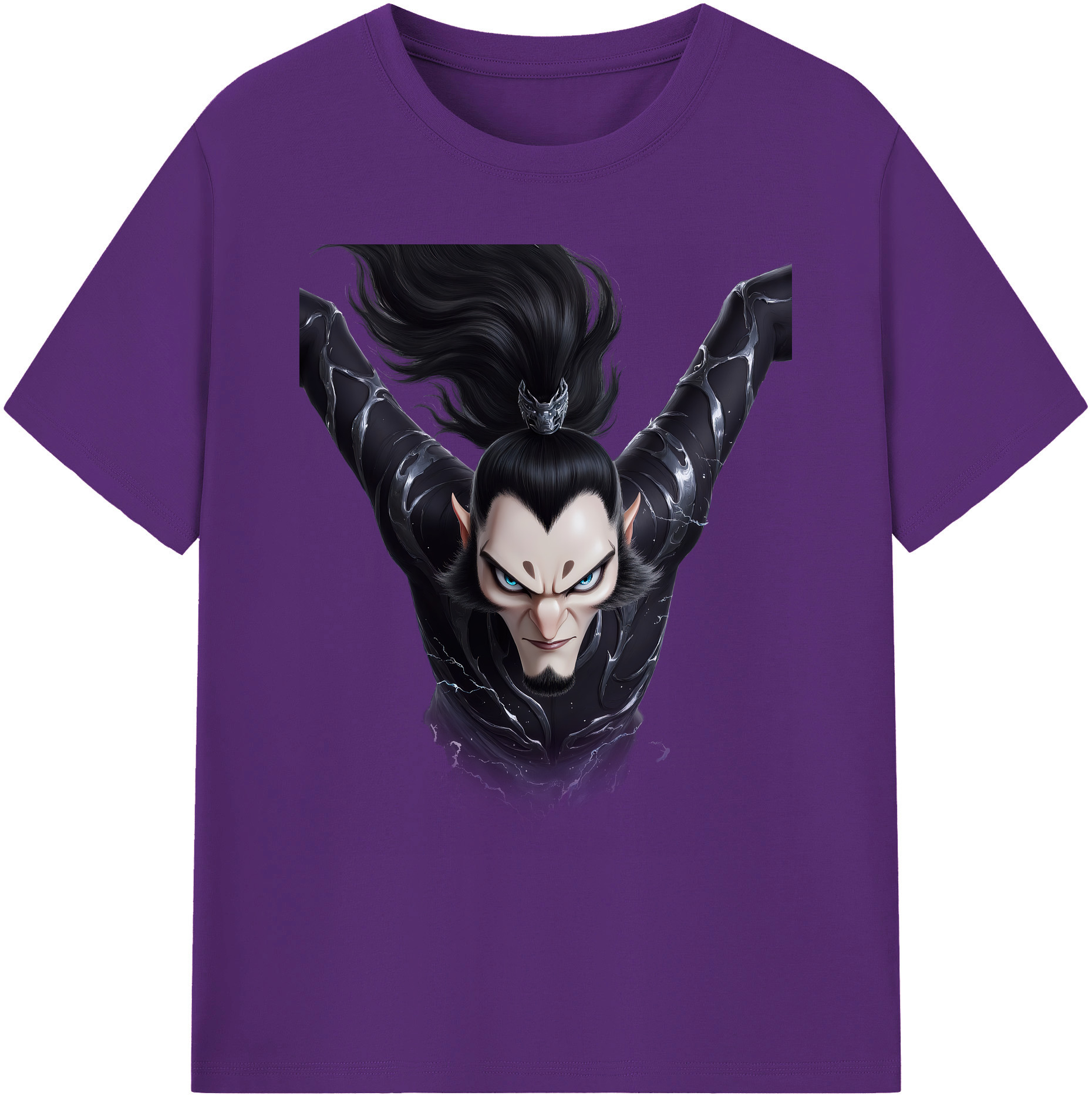 （画像用） Ne Zha 2 ナタ 魔童の大暴れ 綿100％ メンズ半袖Tシャツ｜肌触りやわらか＆通気性