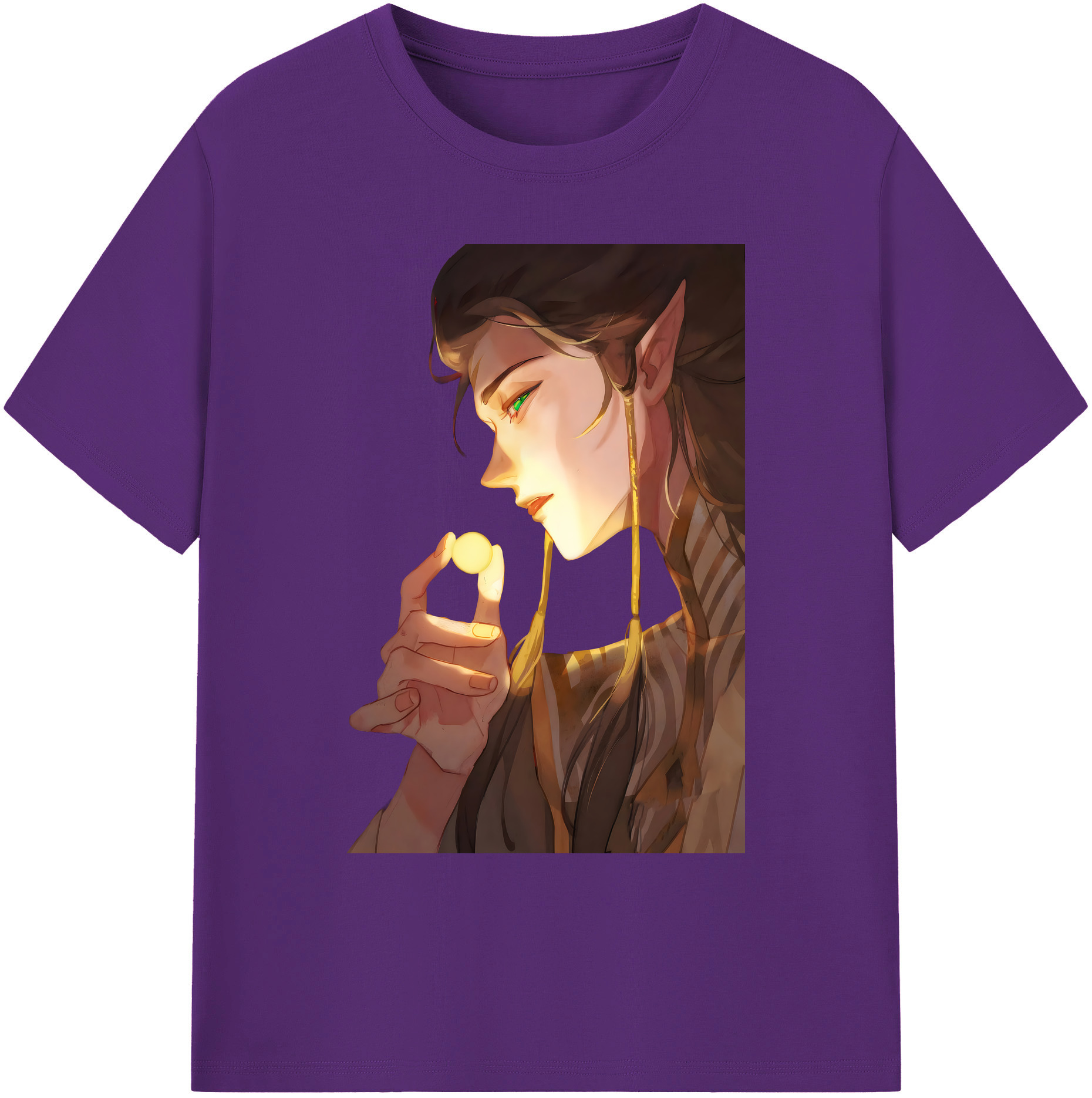 （画像用） Ne Zha 2 ナタ 魔童の大暴れ 綿100％ メンズ半袖Tシャツ｜肌触りやわらか＆通気性