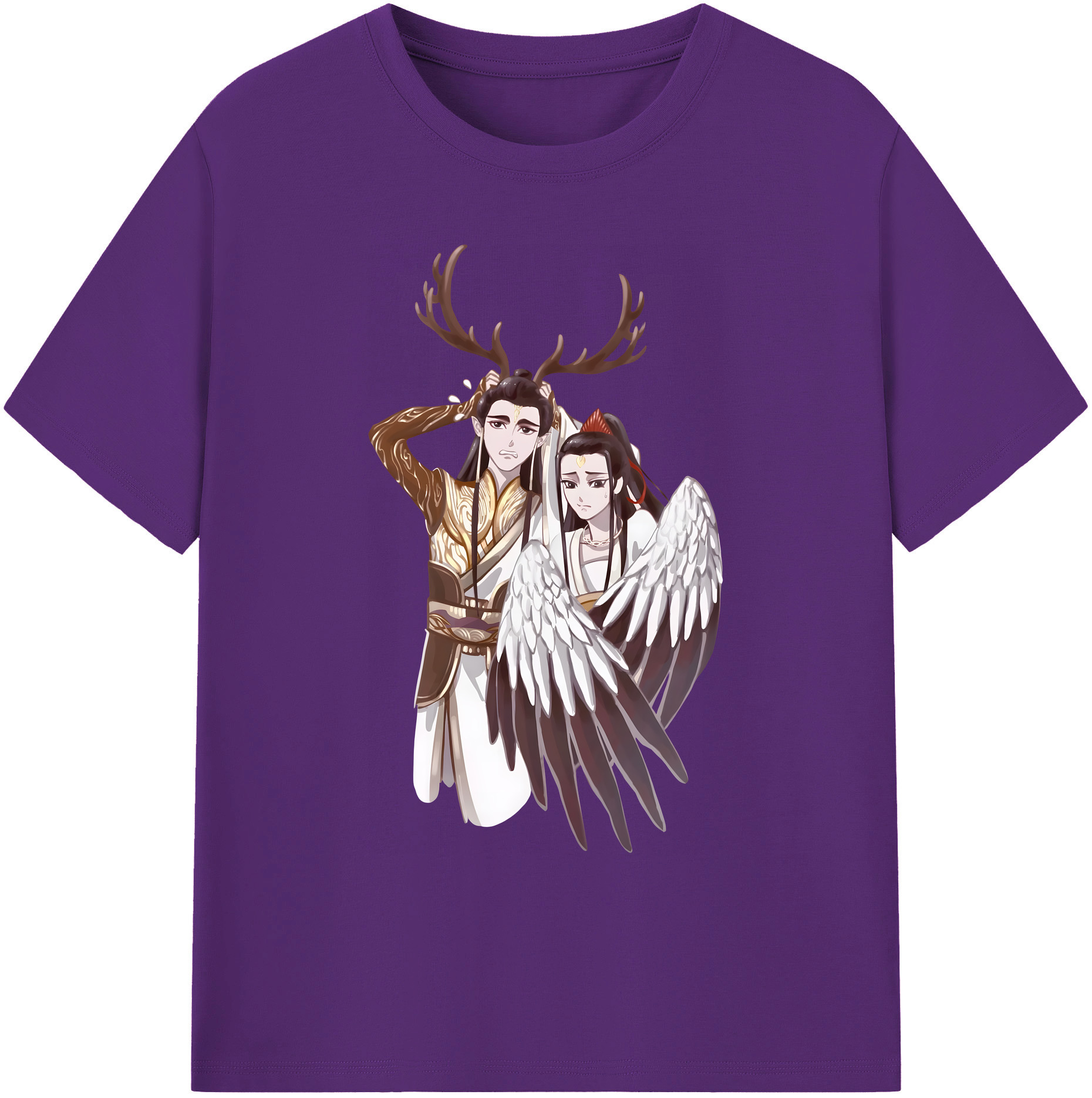 （画像用） Ne Zha 2 ナタ 魔童の大暴れ 綿100％ メンズ半袖Tシャツ｜肌触りやわらか＆通気性