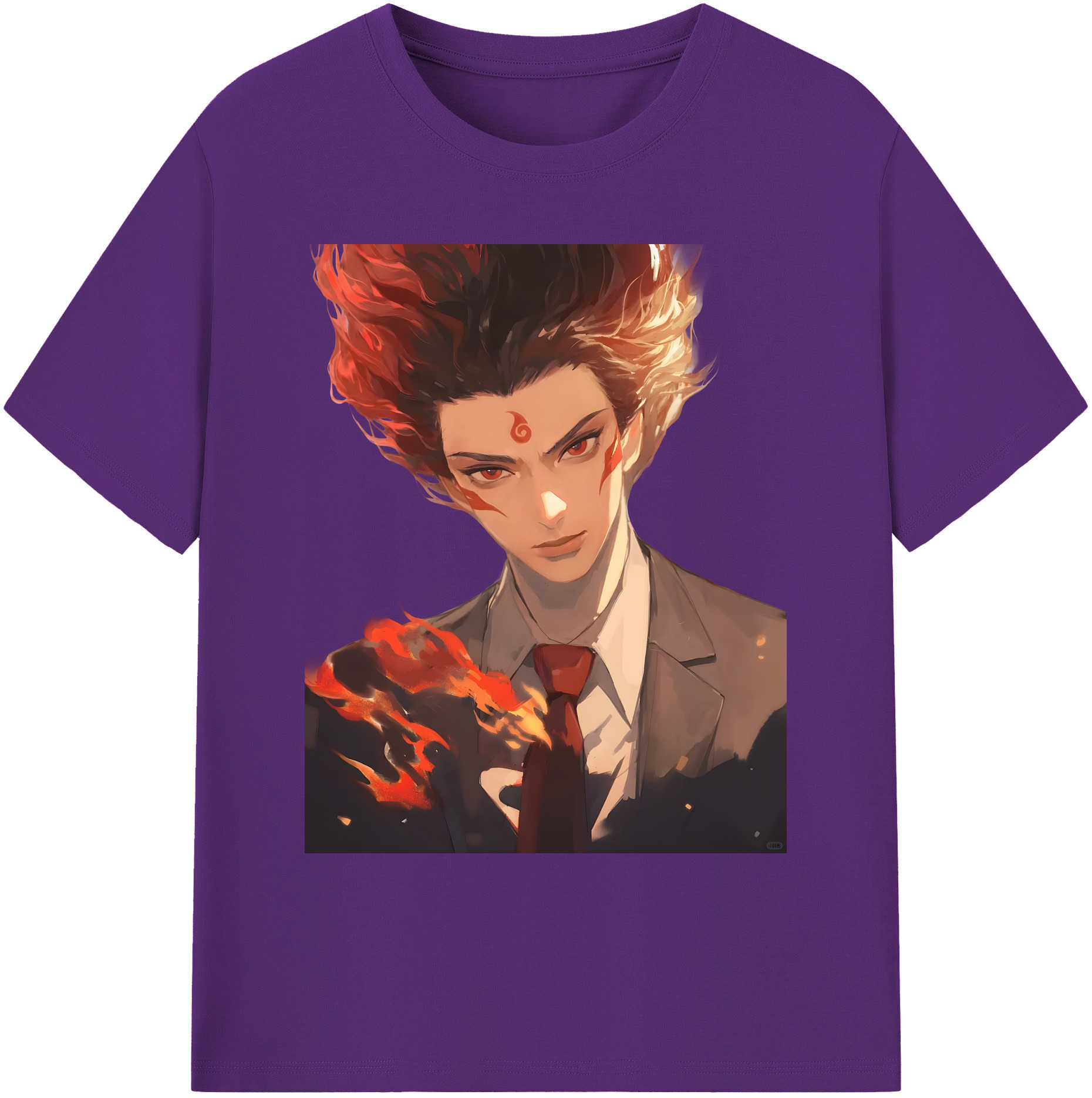 （画像用） Ne Zha 2 ナタ 魔童の大暴れ 綿100％ メンズ半袖Tシャツ｜肌触りやわらか＆通気性