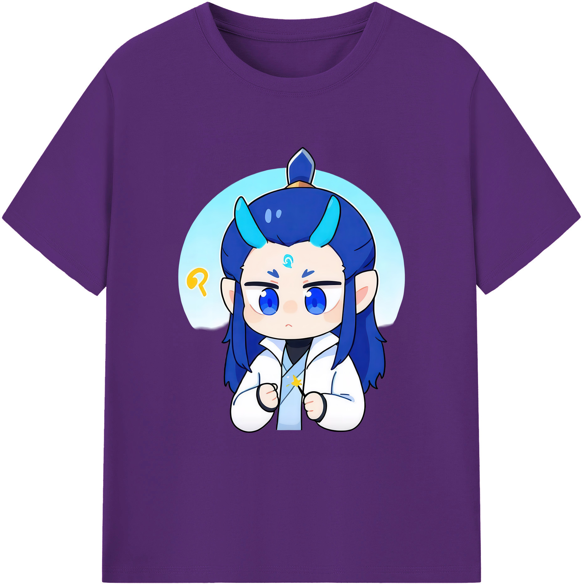 （画像用） Ne Zha 2 ナタ 魔童の大暴れ 綿100％ メンズ半袖Tシャツ｜肌触りやわらか＆通気性