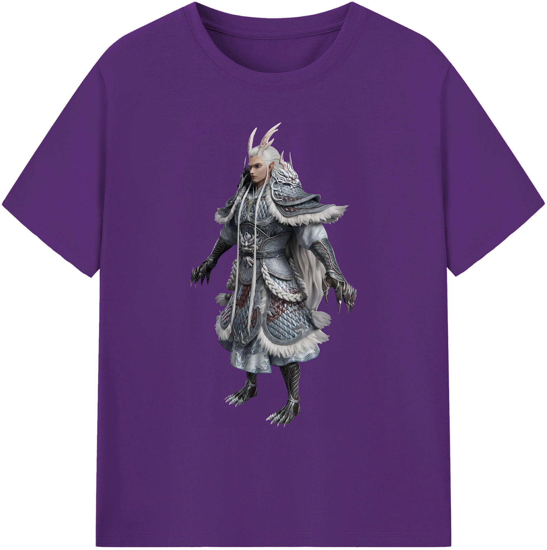 （画像用） Ne Zha 2 ナタ 魔童の大暴れ 綿100％ メンズ半袖Tシャツ｜肌触りやわらか＆通気性