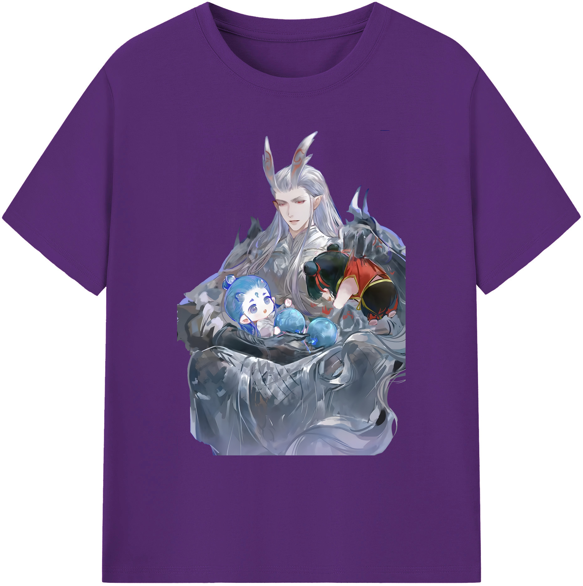 （画像用） Ne Zha 2 ナタ 魔童の大暴れ 綿100％ メンズ半袖Tシャツ｜肌触りやわらか＆通気性