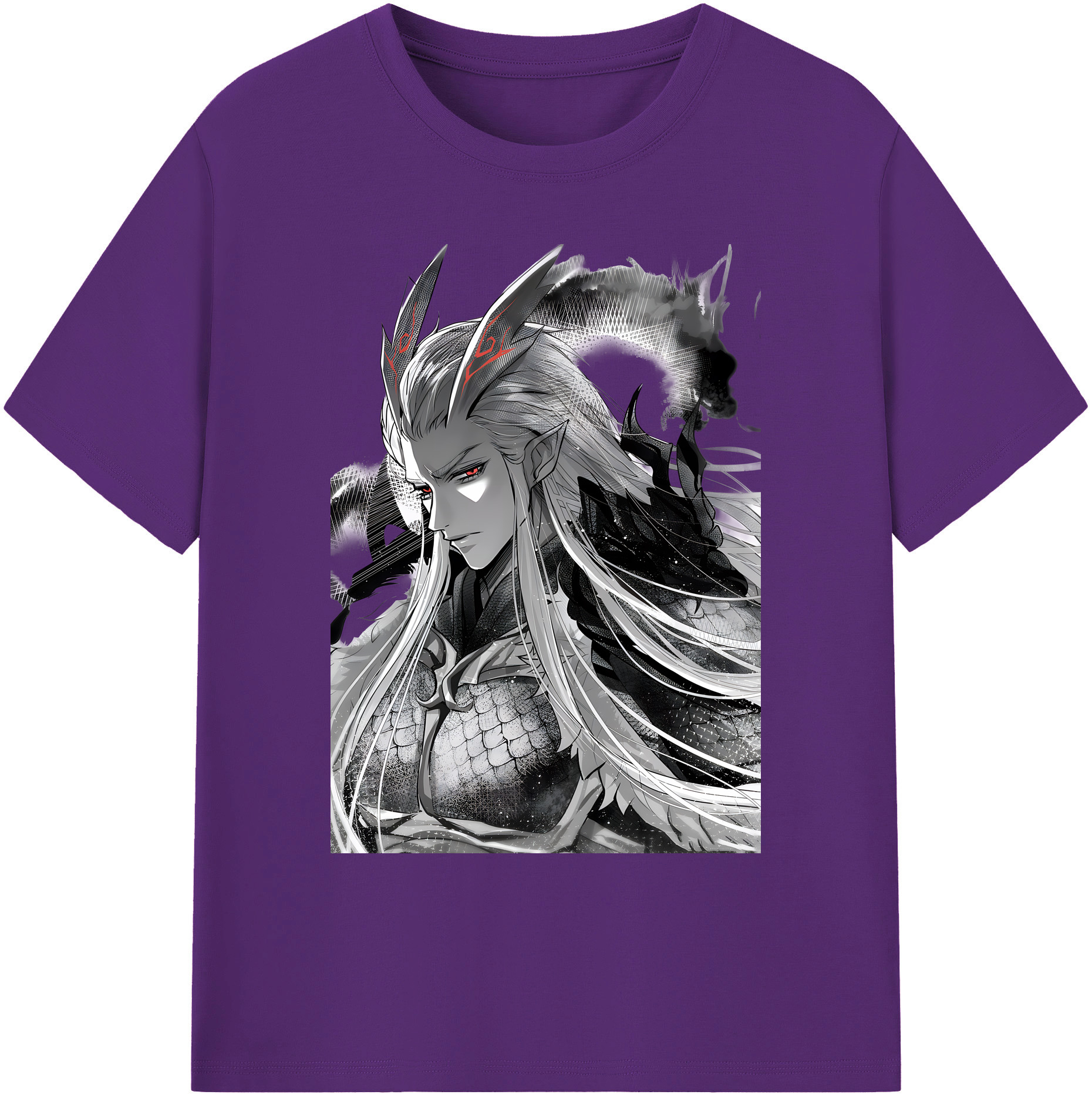 （画像用） Ne Zha 2 ナタ 魔童の大暴れ 綿100％ メンズ半袖Tシャツ｜肌触りやわらか＆通気性