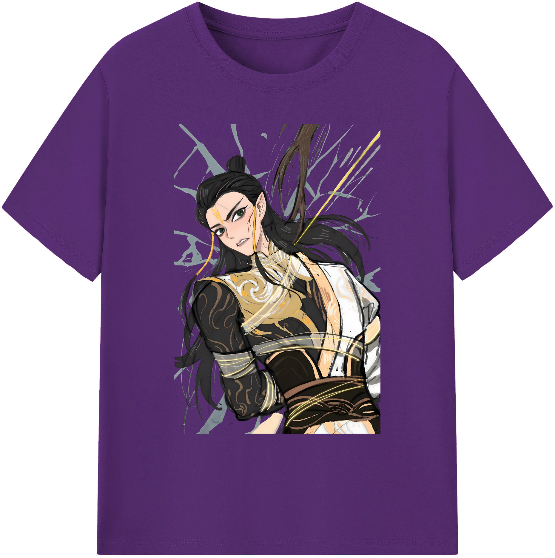 （画像用） Ne Zha 2 ナタ 魔童の大暴れ 綿100％ メンズ半袖Tシャツ｜肌触りやわらか＆通気性
