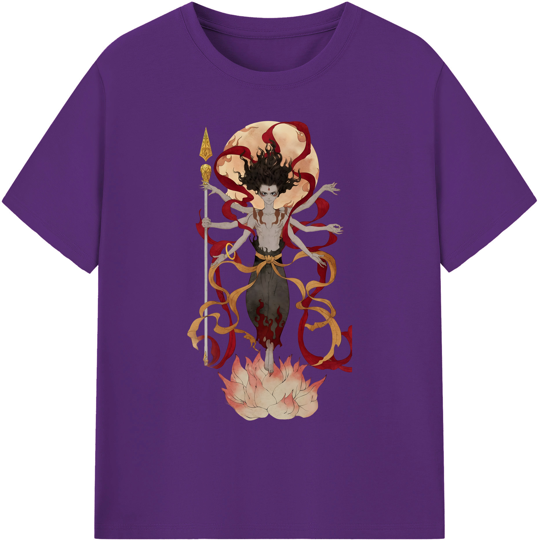 （画像用） Ne Zha 2 ナタ 魔童の大暴れ 綿100％ メンズ半袖Tシャツ｜肌触りやわらか＆通気性