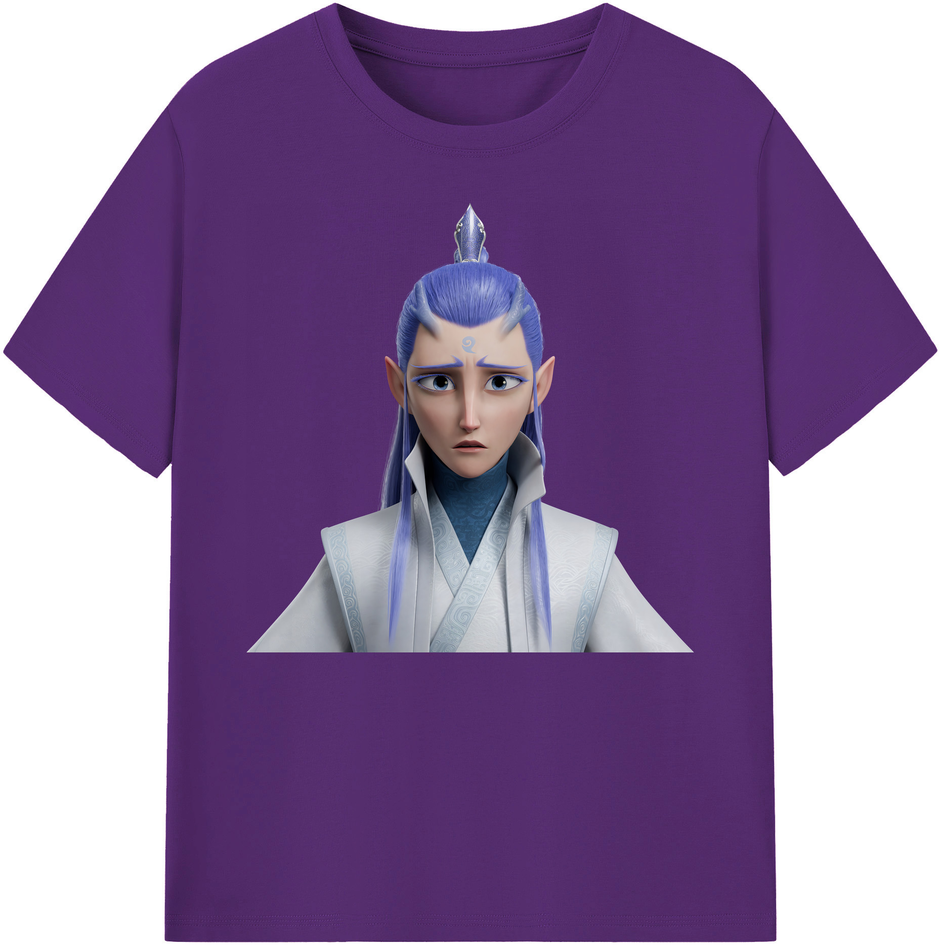 （画像用） Ne Zha 2 ナタ 魔童の大暴れ 綿100％ メンズ半袖Tシャツ｜肌触りやわらか＆通気性