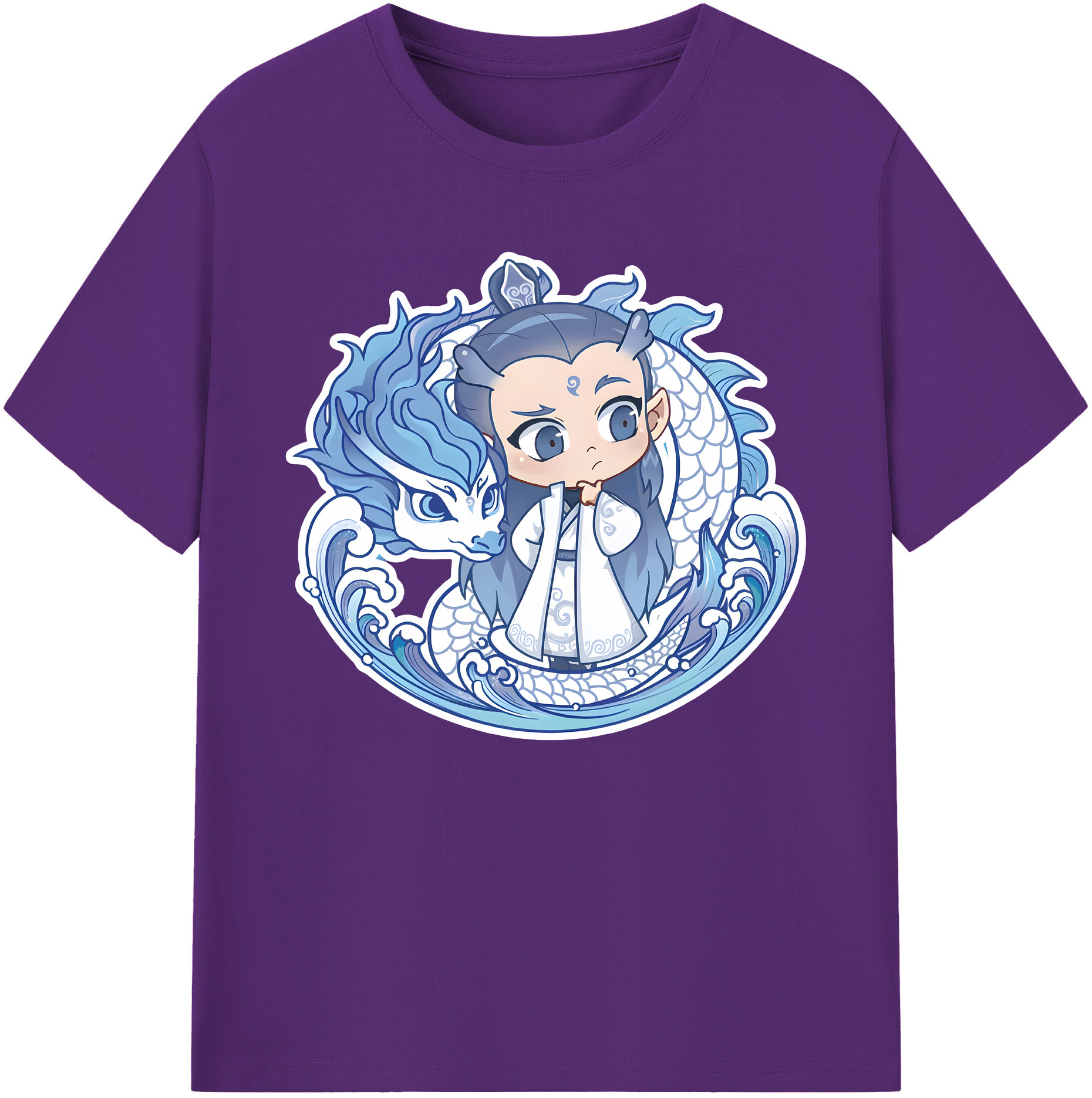 （画像用） Ne Zha 2 ナタ 魔童の大暴れ 綿100％ メンズ半袖Tシャツ｜肌触りやわらか＆通気性