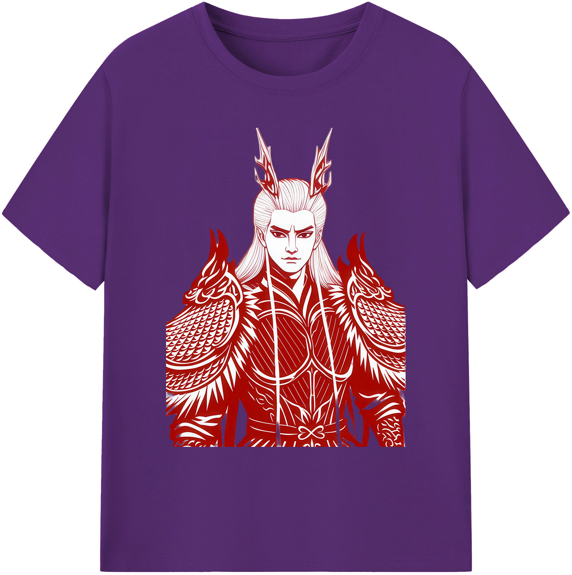 （画像用） Ne Zha 2 ナタ 魔童の大暴れ 綿100％ メンズ半袖Tシャツ｜肌触りやわらか＆通気性