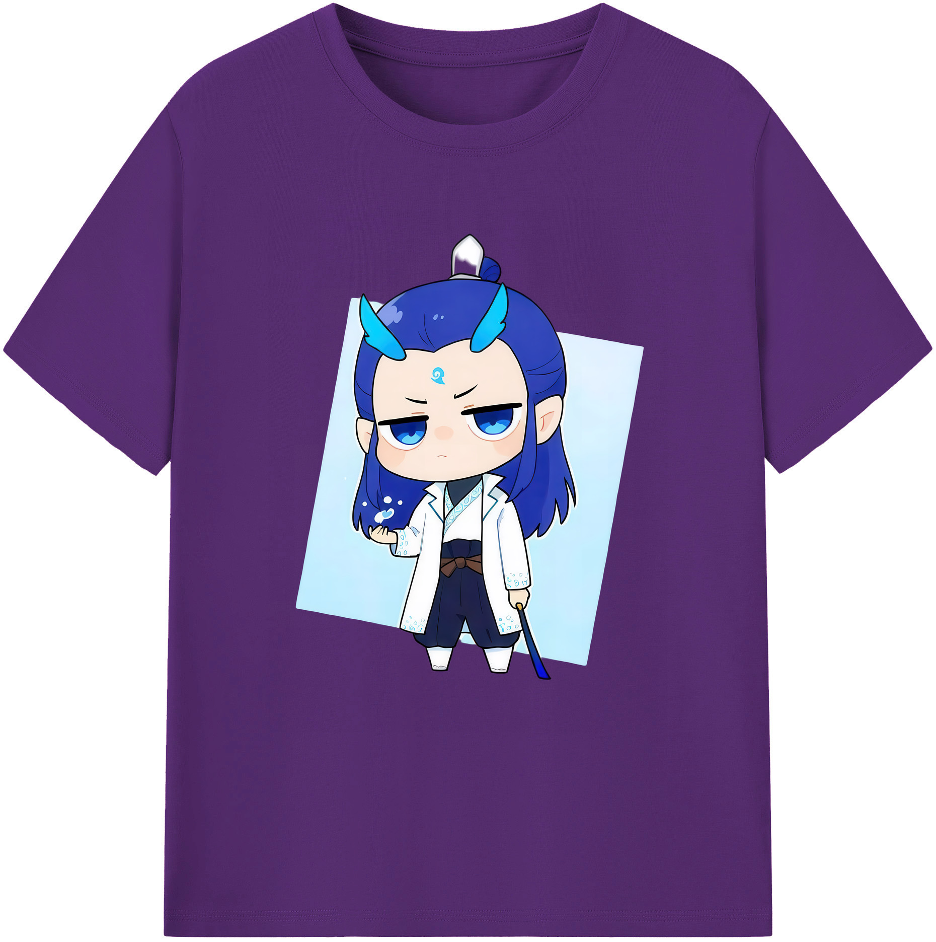 （画像用） Ne Zha 2 ナタ 魔童の大暴れ 綿100％ メンズ半袖Tシャツ｜肌触りやわらか＆通気性