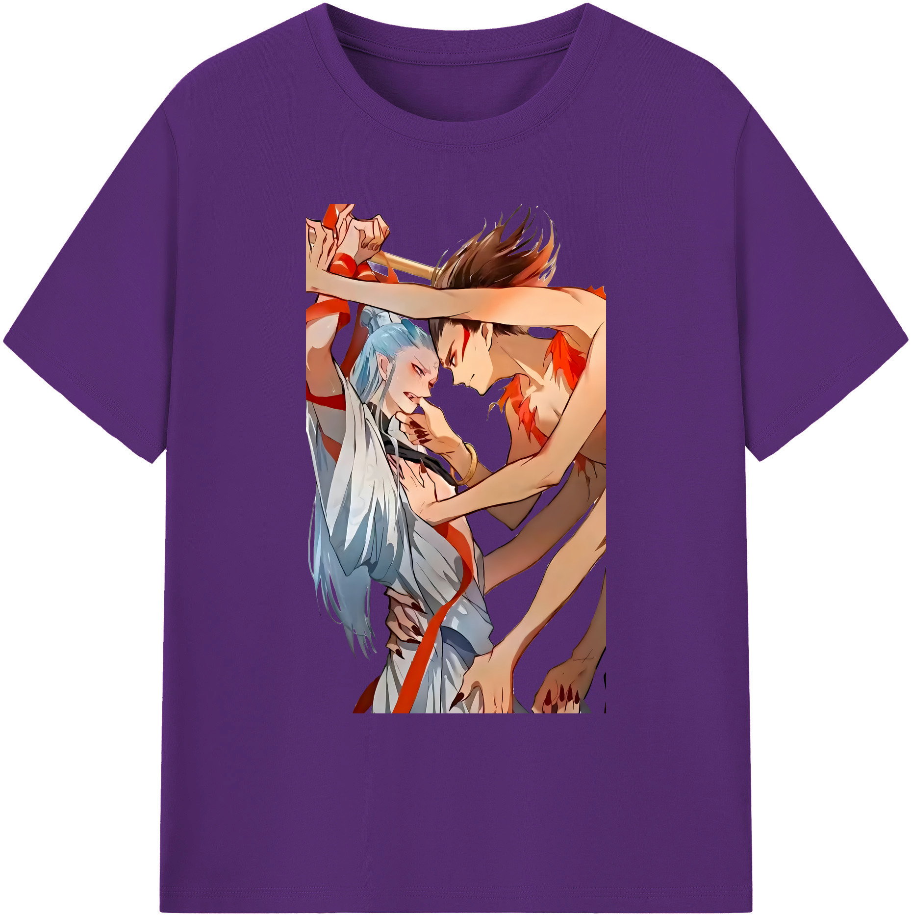 （画像用） Ne Zha 2 ナタ 魔童の大暴れ 綿100％ メンズ半袖Tシャツ｜肌触りやわらか＆通気性