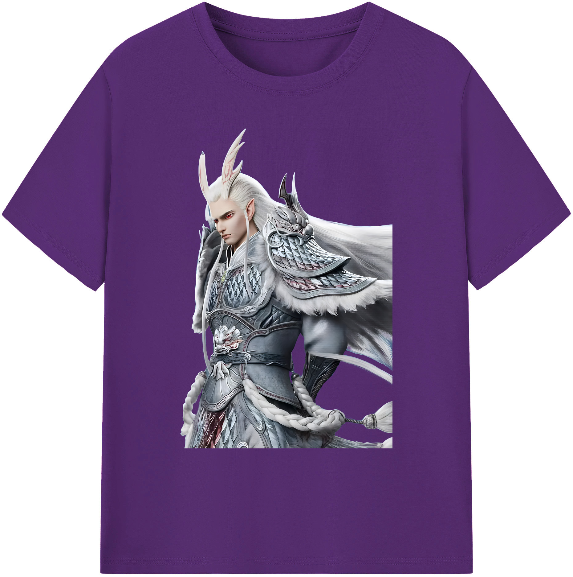 （画像用） Ne Zha 2 ナタ 魔童の大暴れ 綿100％ メンズ半袖Tシャツ｜肌触りやわらか＆通気性