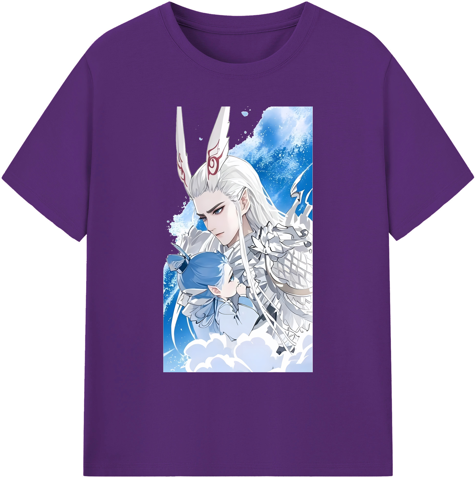（画像用） Ne Zha 2 ナタ 魔童の大暴れ 綿100％ メンズ半袖Tシャツ｜肌触りやわらか＆通気性