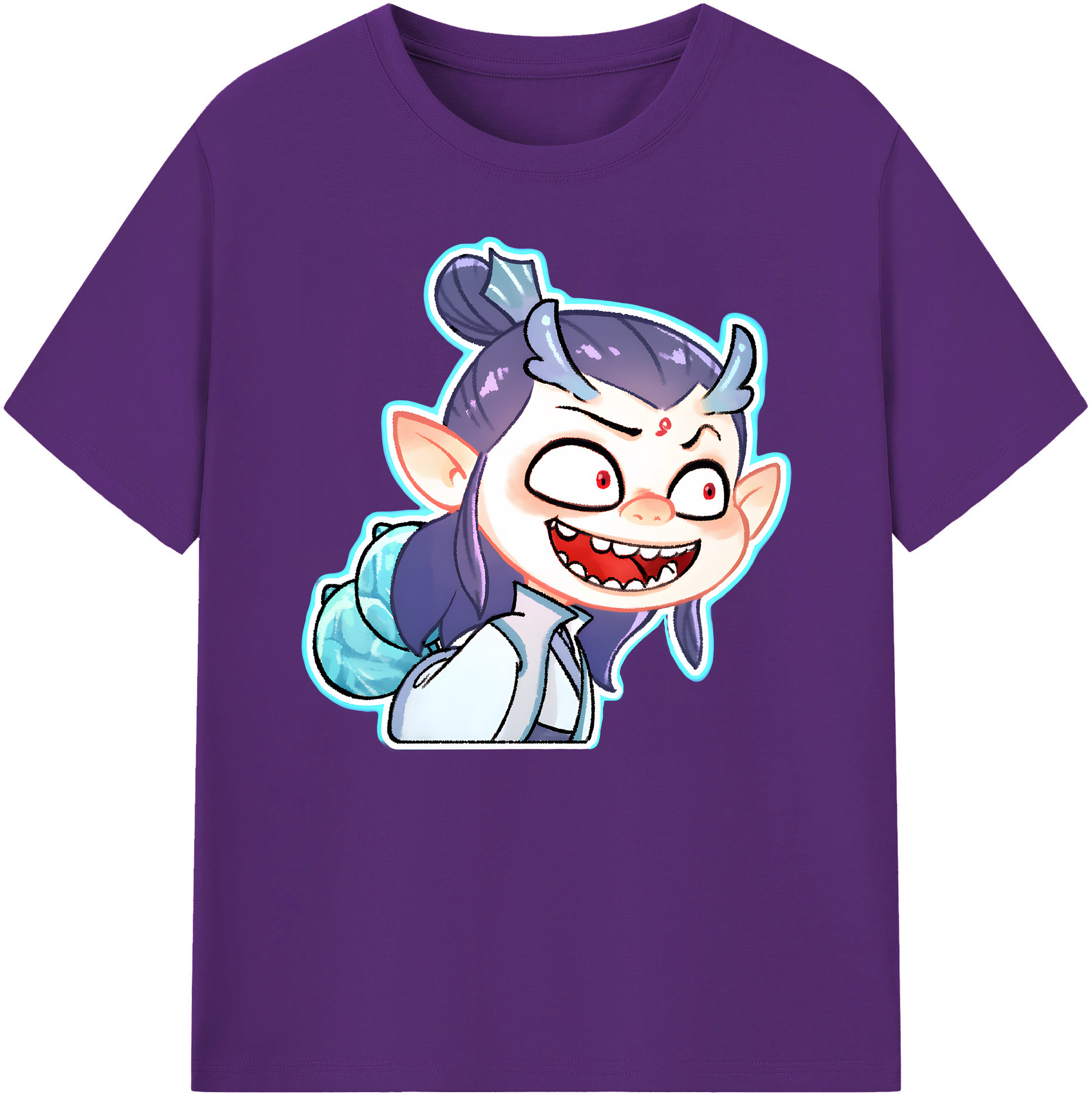 （画像用） Ne Zha 2 ナタ 魔童の大暴れ 綿100％ メンズ半袖Tシャツ｜肌触りやわらか＆通気性