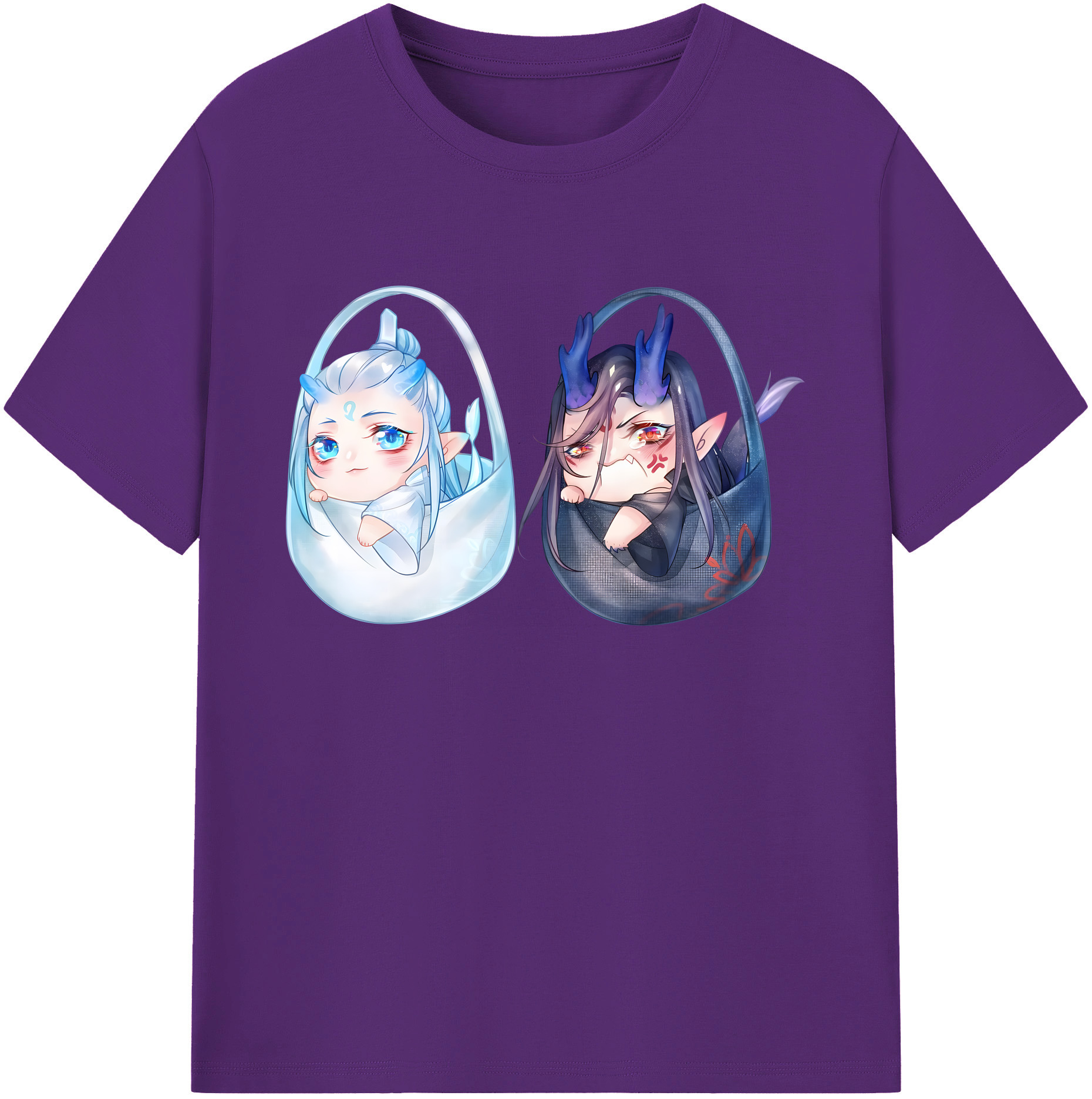 （画像用） Ne Zha 2 ナタ 魔童の大暴れ 綿100％ メンズ半袖Tシャツ｜肌触りやわらか＆通気性