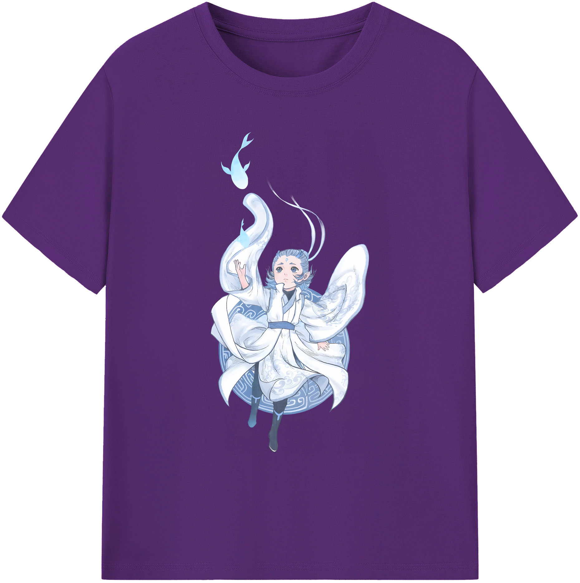 （画像用） Ne Zha 2 ナタ 魔童の大暴れ 綿100％ メンズ半袖Tシャツ｜肌触りやわらか＆通気性