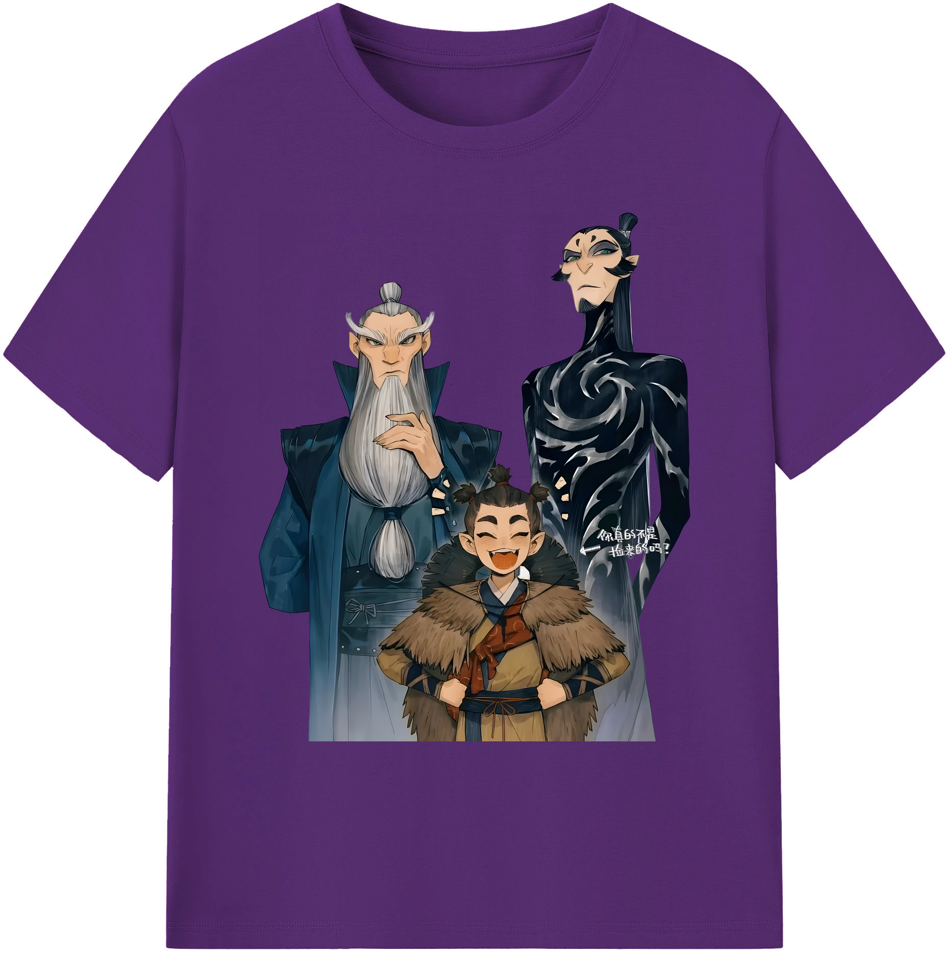 （画像用） Ne Zha 2 ナタ 魔童の大暴れ 綿100％ メンズ半袖Tシャツ｜肌触りやわらか＆通気性