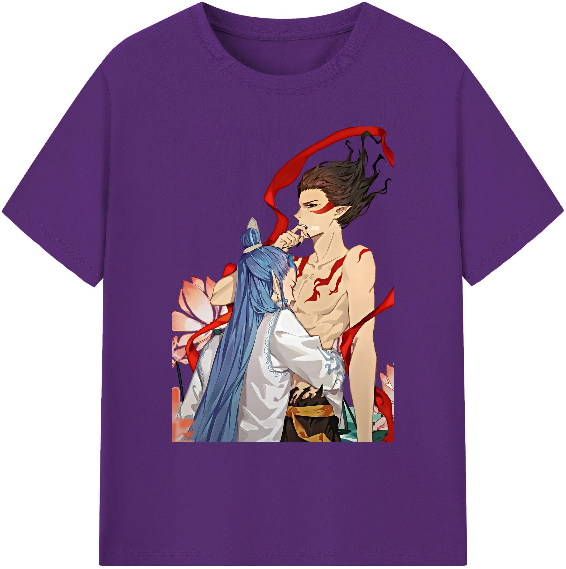 （画像用） Ne Zha 2 ナタ 魔童の大暴れ 綿100％ メンズ半袖Tシャツ｜肌触りやわらか＆通気性