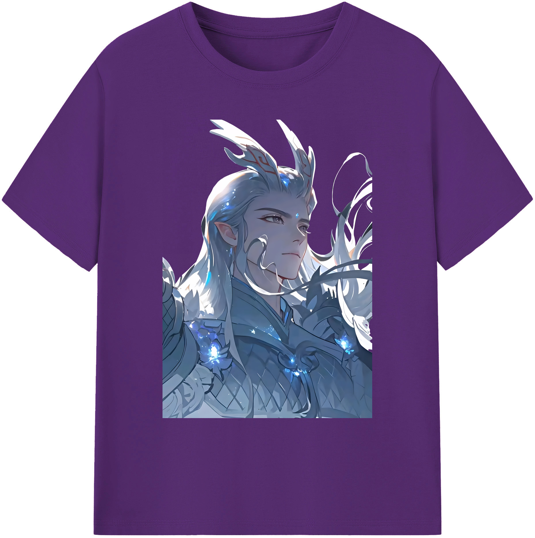 （画像用） Ne Zha 2 ナタ 魔童の大暴れ 綿100％ メンズ半袖Tシャツ｜肌触りやわらか＆通気性