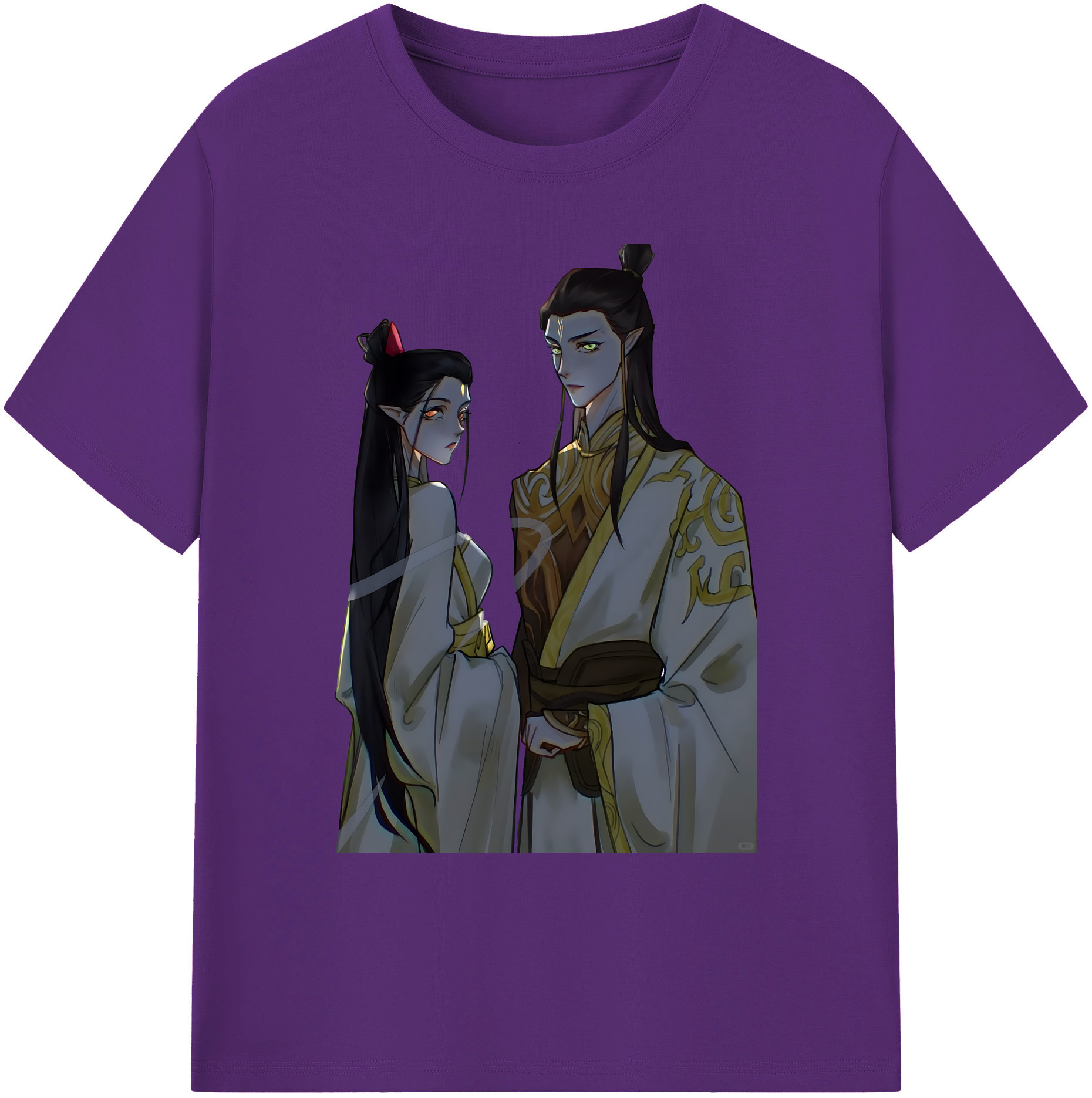 （画像用） Ne Zha 2 ナタ 魔童の大暴れ 綿100％ メンズ半袖Tシャツ｜肌触りやわらか＆通気性
