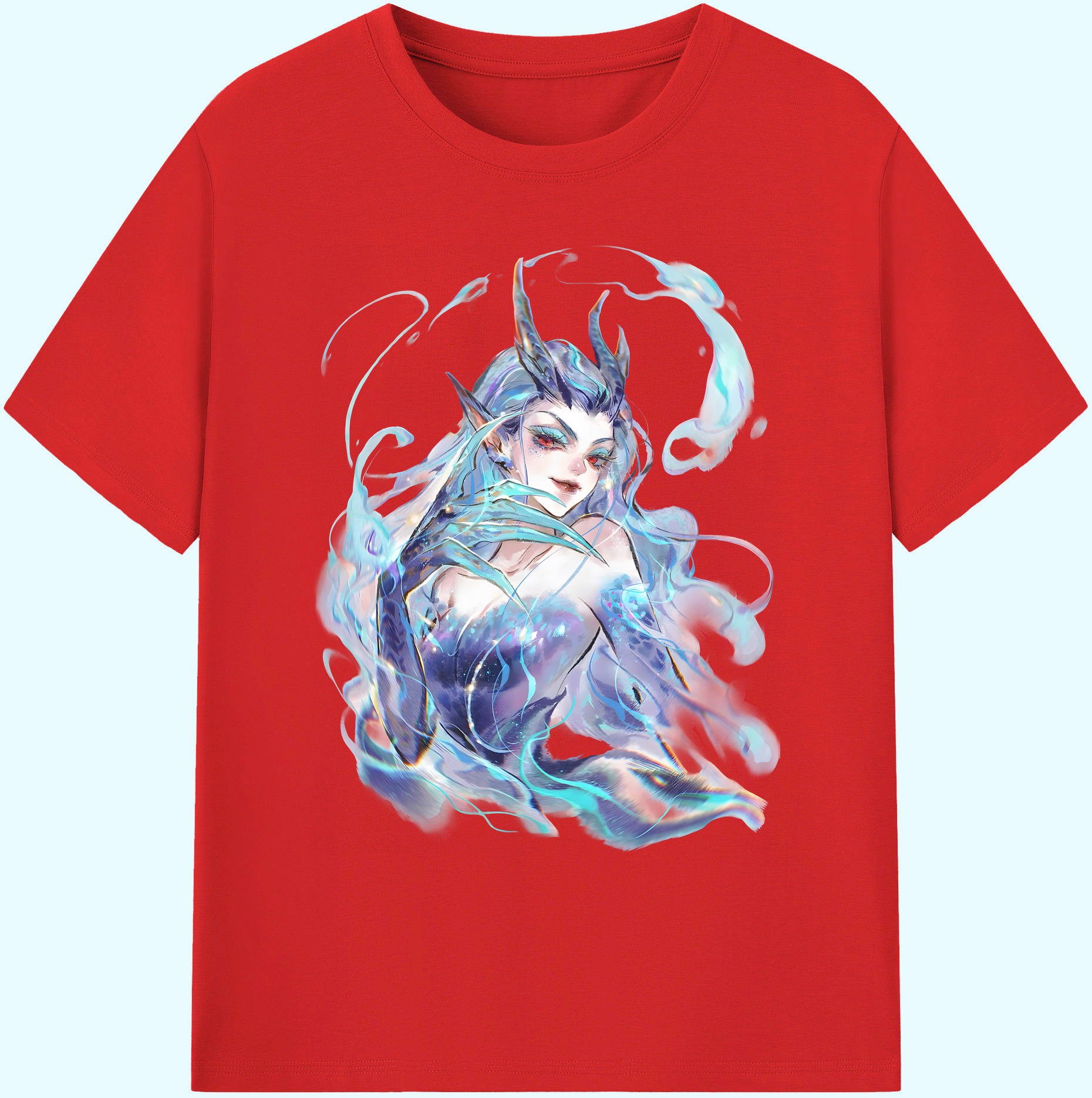 （画像用） Ne Zha 2 ナタ 魔童の大暴れ 綿100％ メンズ半袖Tシャツ｜肌触りやわらか＆通気性