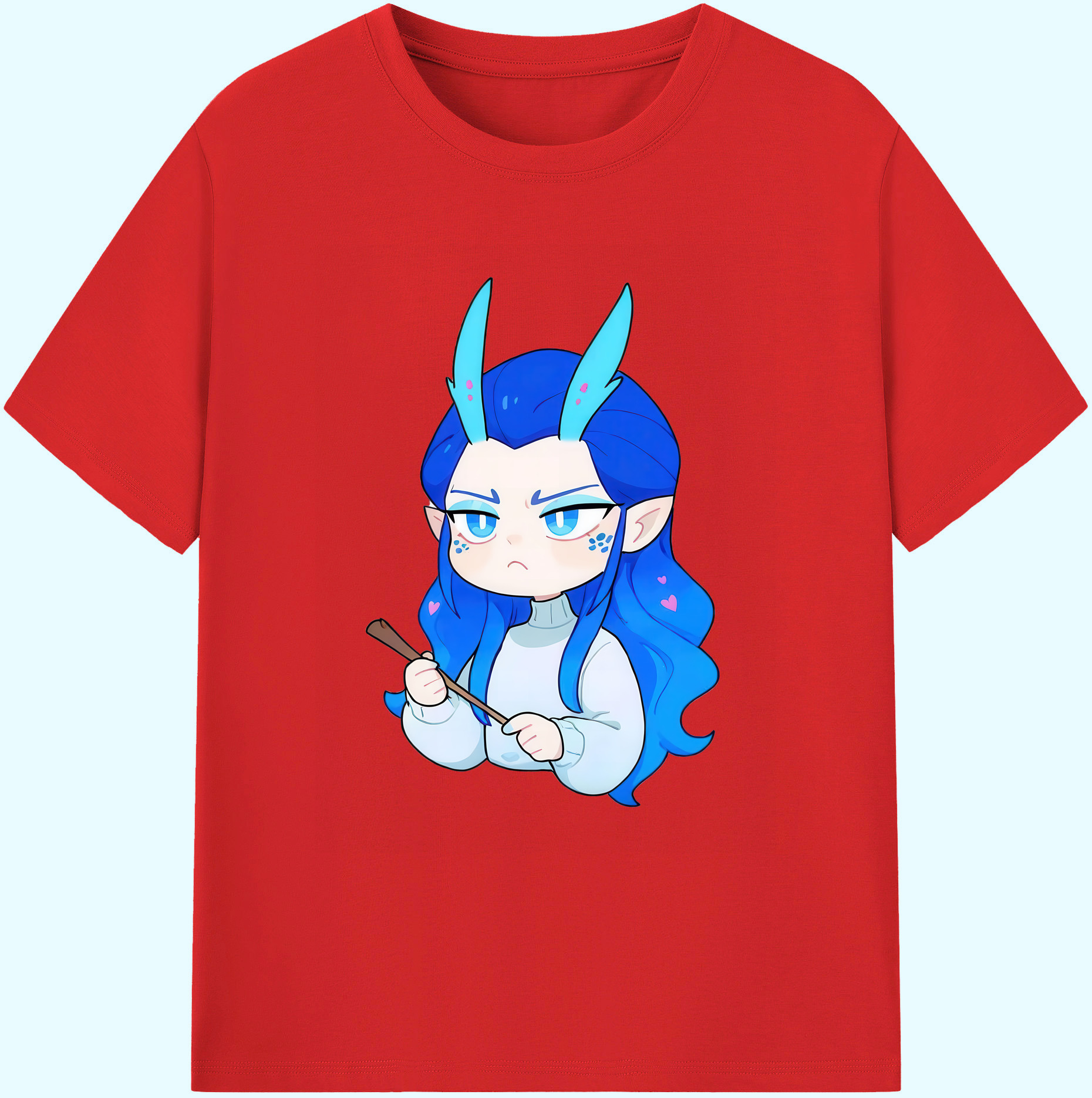 （画像用） Ne Zha 2 ナタ 魔童の大暴れ 綿100％ メンズ半袖Tシャツ｜肌触りやわらか＆通気性