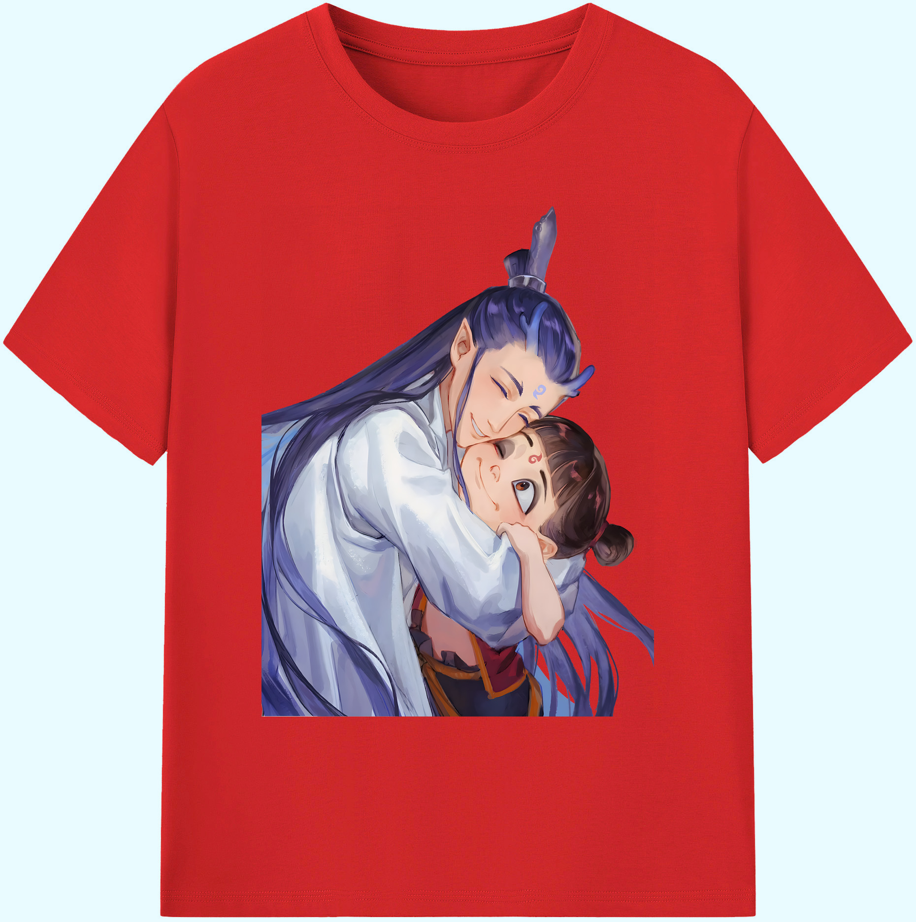 （画像用） Ne Zha 2 ナタ 魔童の大暴れ 綿100％ メンズ半袖Tシャツ｜肌触りやわらか＆通気性